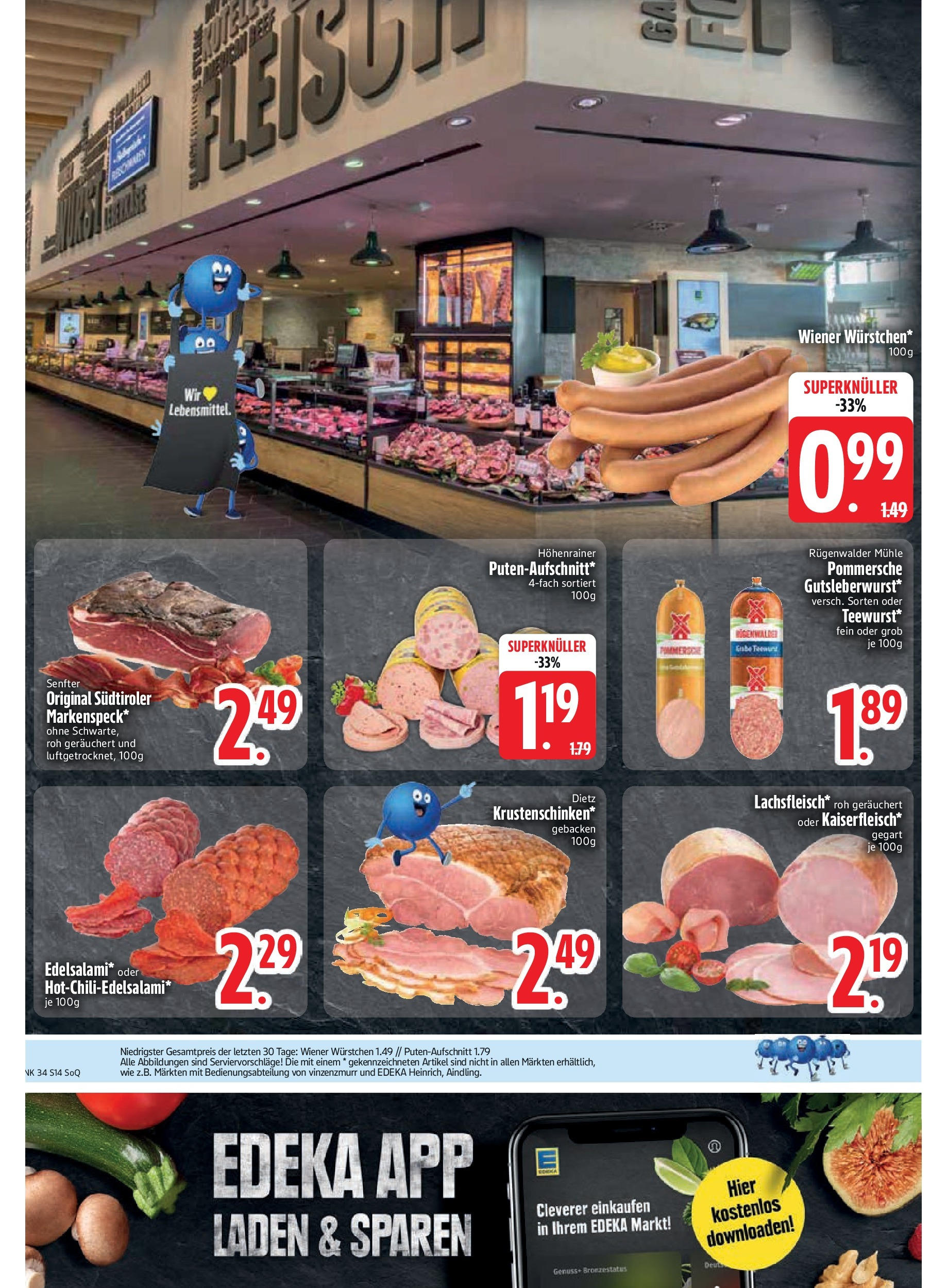 Edeka prospekt Vilgertshofen-Issing	 (ab 17.08.2025) » Angebote Online | Seite: 16 | Produkte: Mühle, Wiener wurstchen, Salami