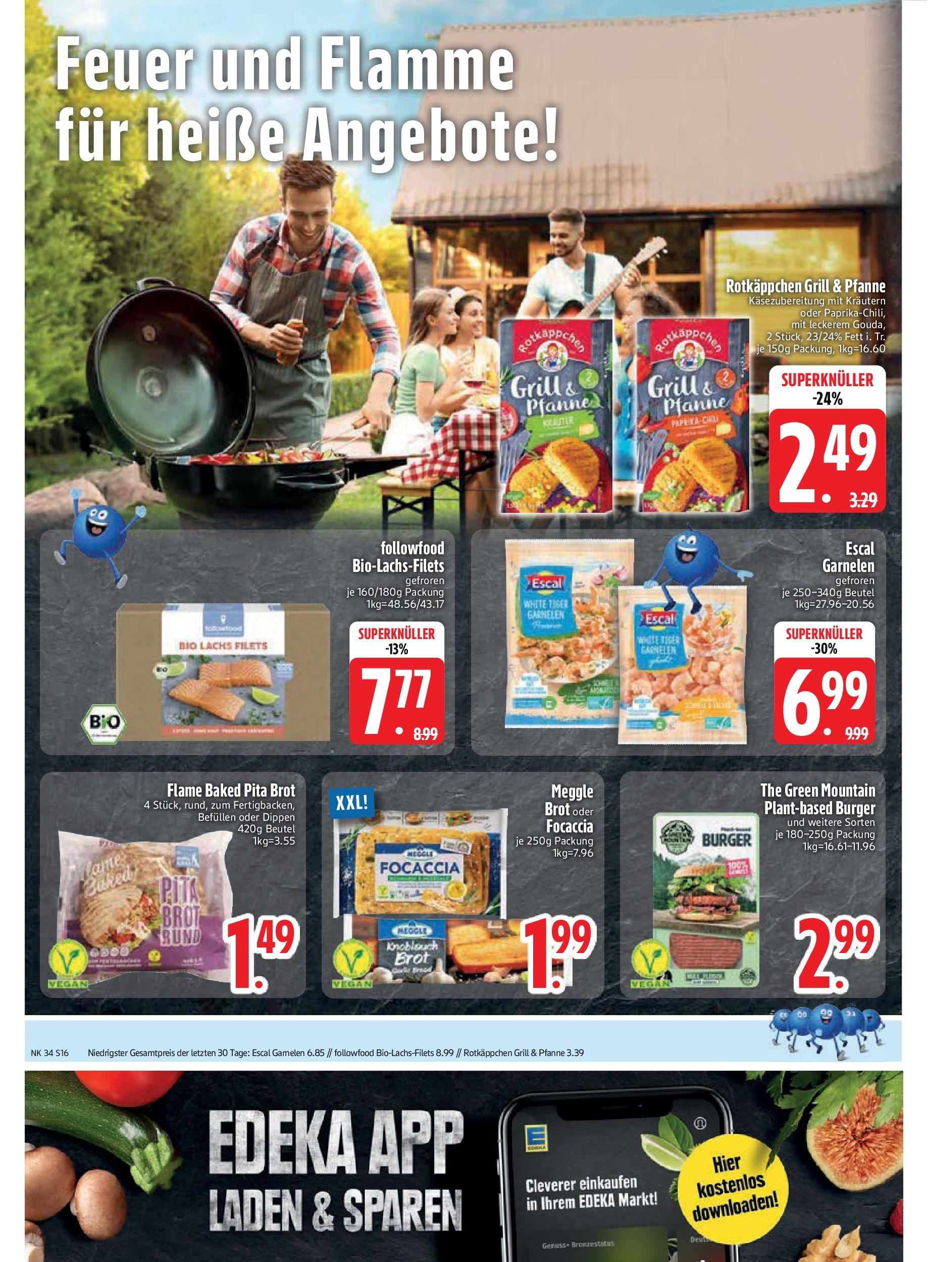 Edeka prospekt Altmannstein	 (ab 17.08.2025) » Angebote Online | Seite: 18 | Produkte: Grill, Burger, Knoblauch, Brot