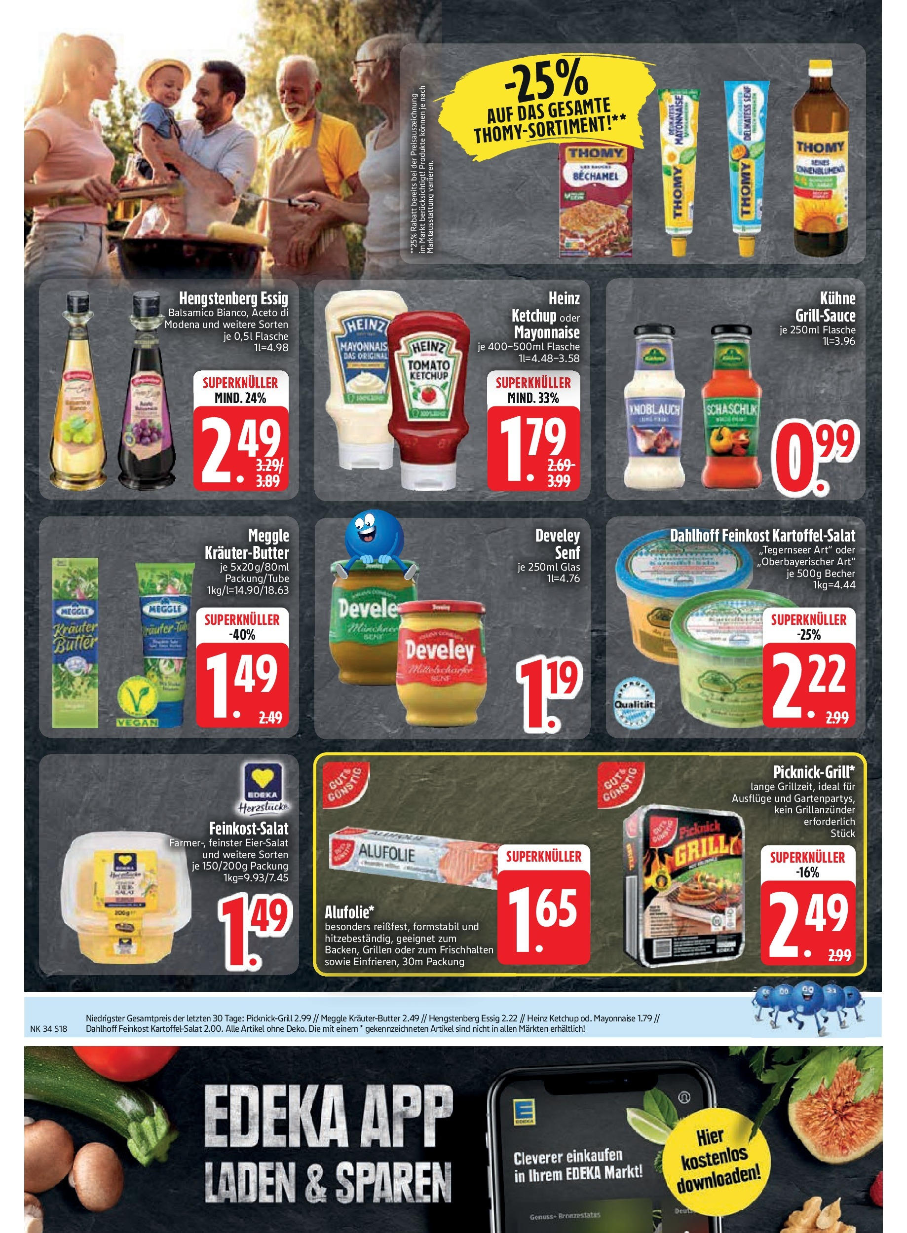 Edeka prospekt Altmannstein	 (ab 17.08.2025) » Angebote Online | Seite: 20 | Produkte: Grill, Butter, Heinz ketchup, Knoblauch