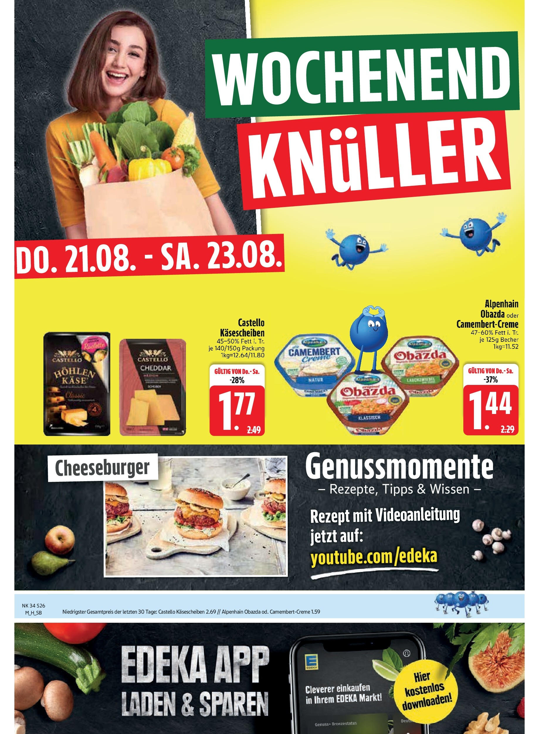 Edeka prospekt Unterföhring	 (ab 17.08.2025) » Angebote Online | Seite: 28 | Produkte: Käse