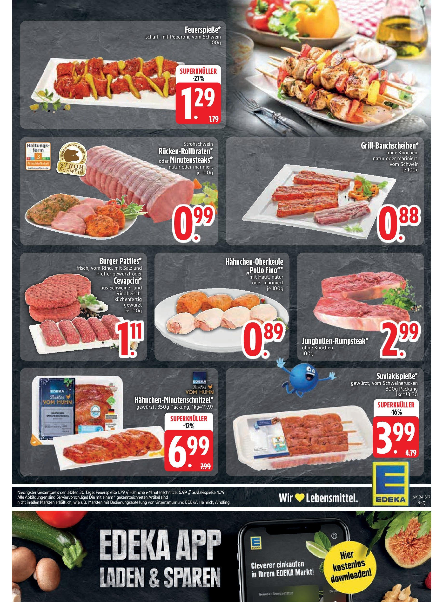 Edeka prospekt Altmannstein	 (ab 17.08.2025) » Angebote Online | Seite: 19 | Produkte: Burger, Salz, Pfeffer, Schweinerucken