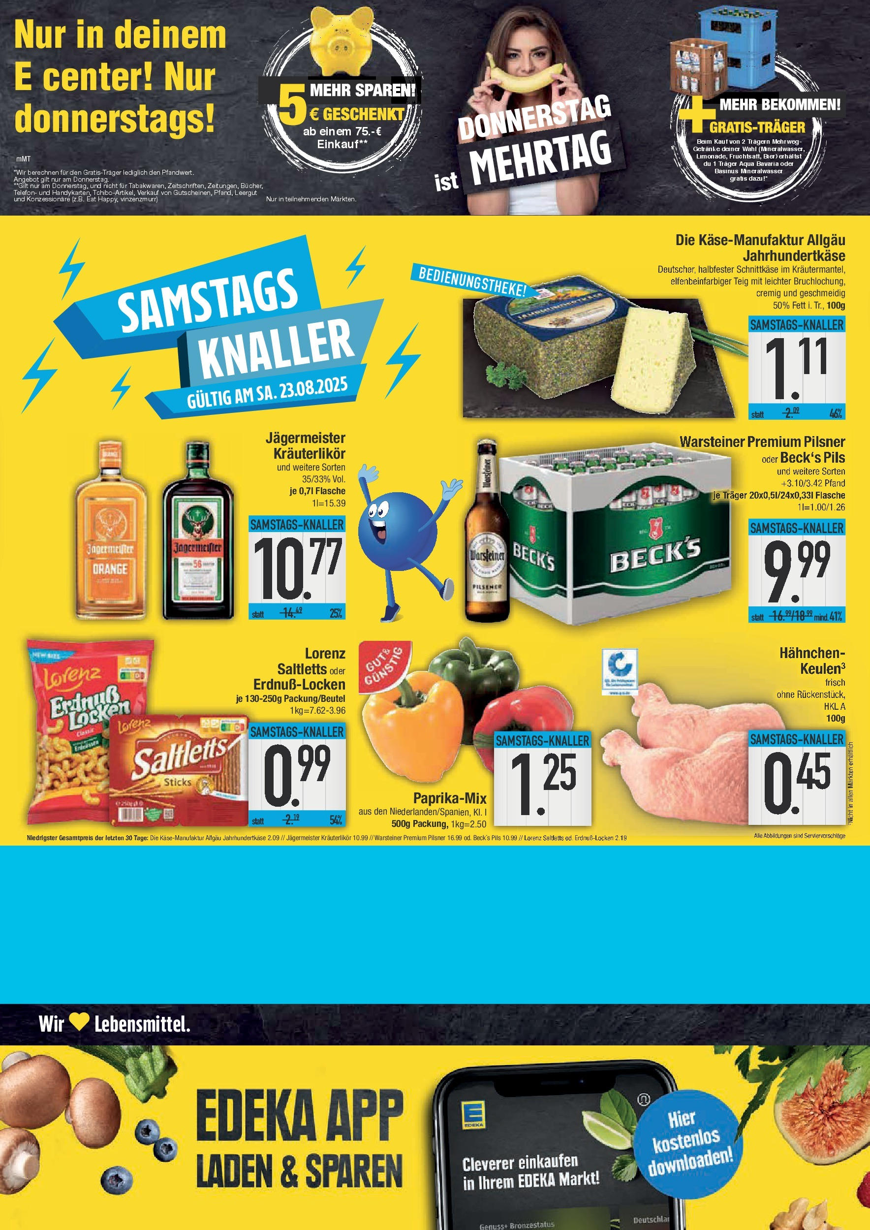 Edeka prospekt Weißenburg	 (ab 17.08.2025) » Angebote Online | Seite: 28 | Produkte: Hahnchen, Pils, Jägermeister, Telefon