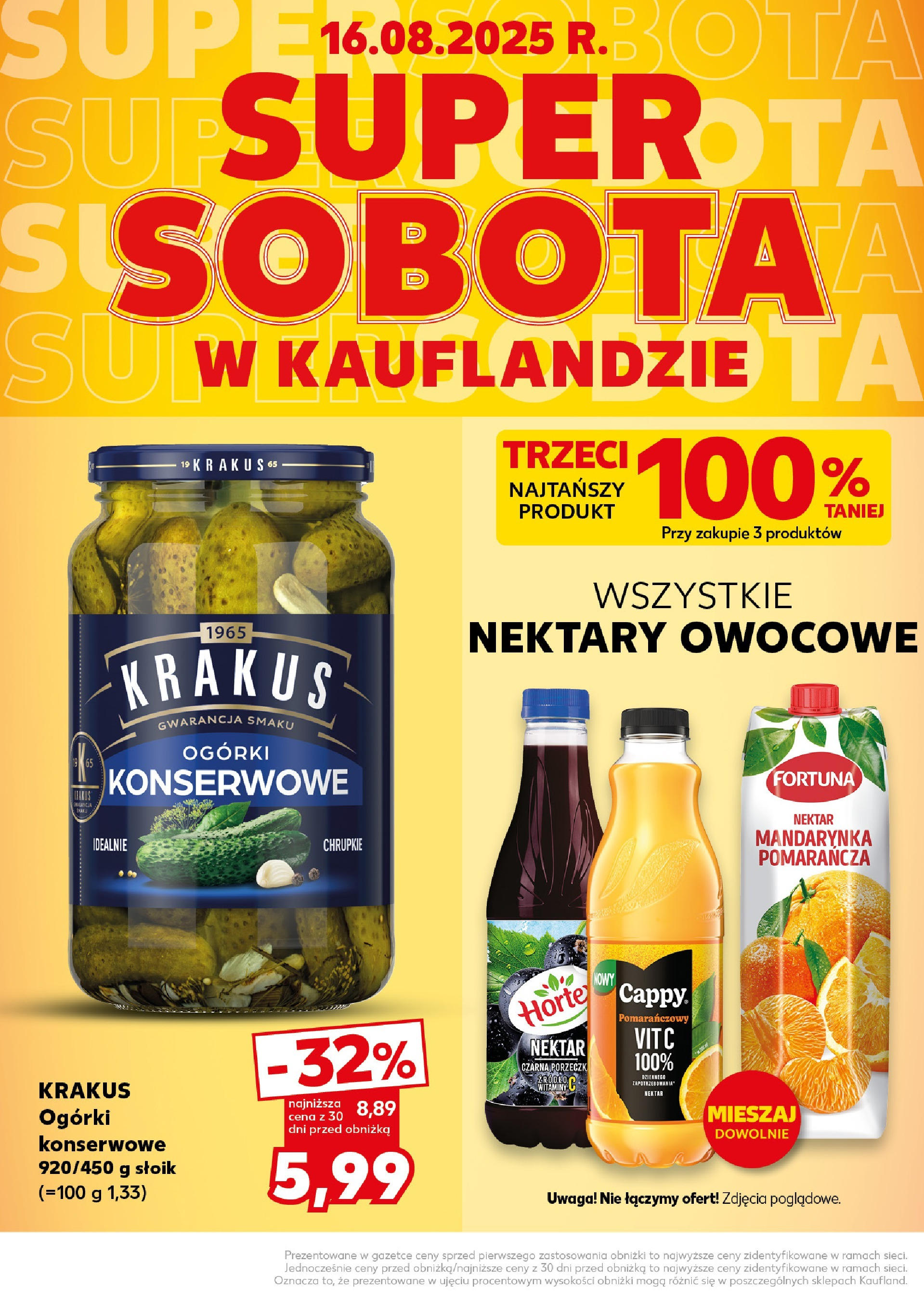 Kaufland gazetka - Super Sobota od 16.08.2025 - od jutra PDF | Strona: 4 | Produkty: Ogórki, Ogórki konserwowe