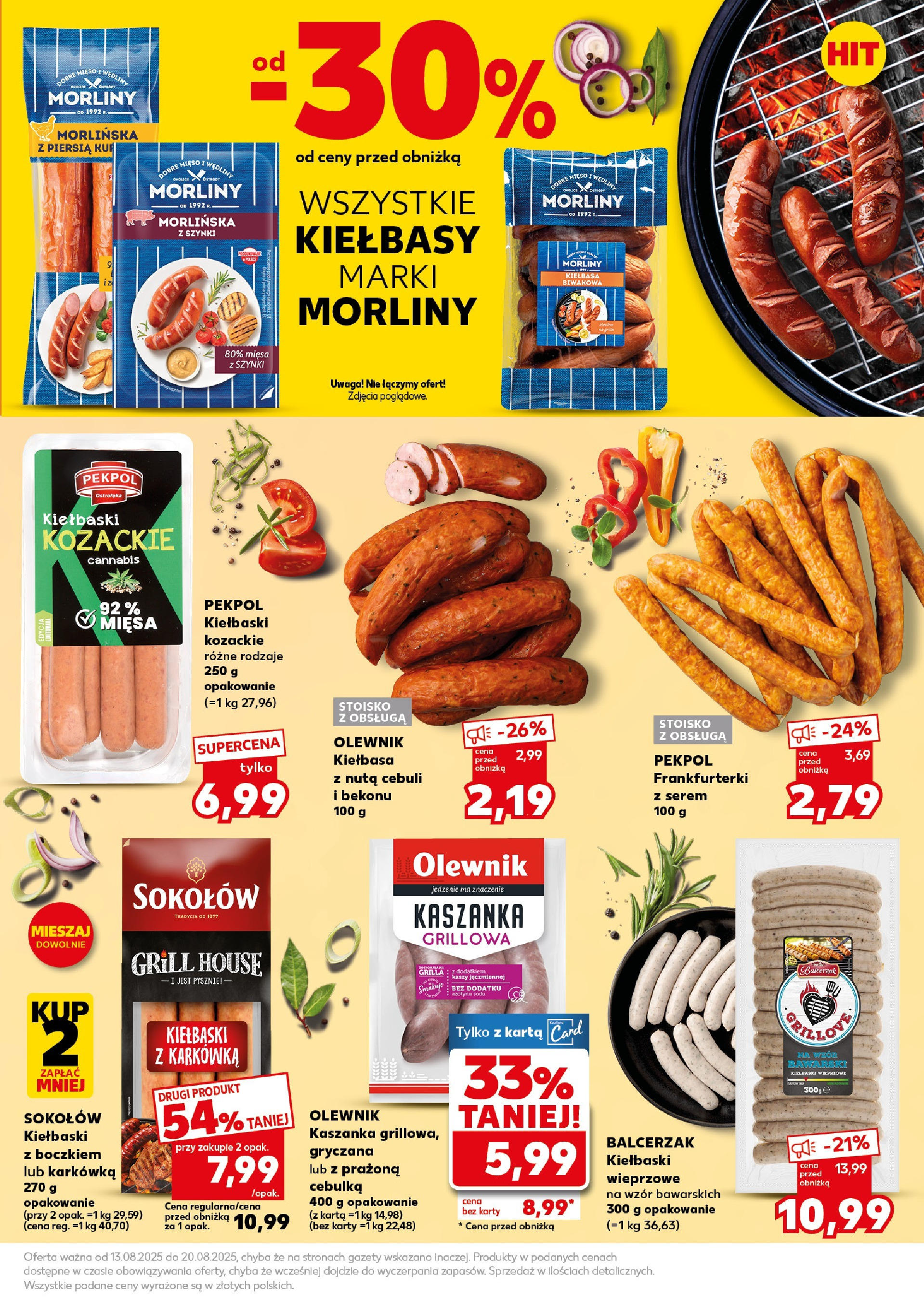 Kaufland gazetka - Super Sobota od 16.08.2025 - od jutra PDF | Strona: 7 | Produkty: Kiełbasa, Karkówka, Grill, Kaszanka