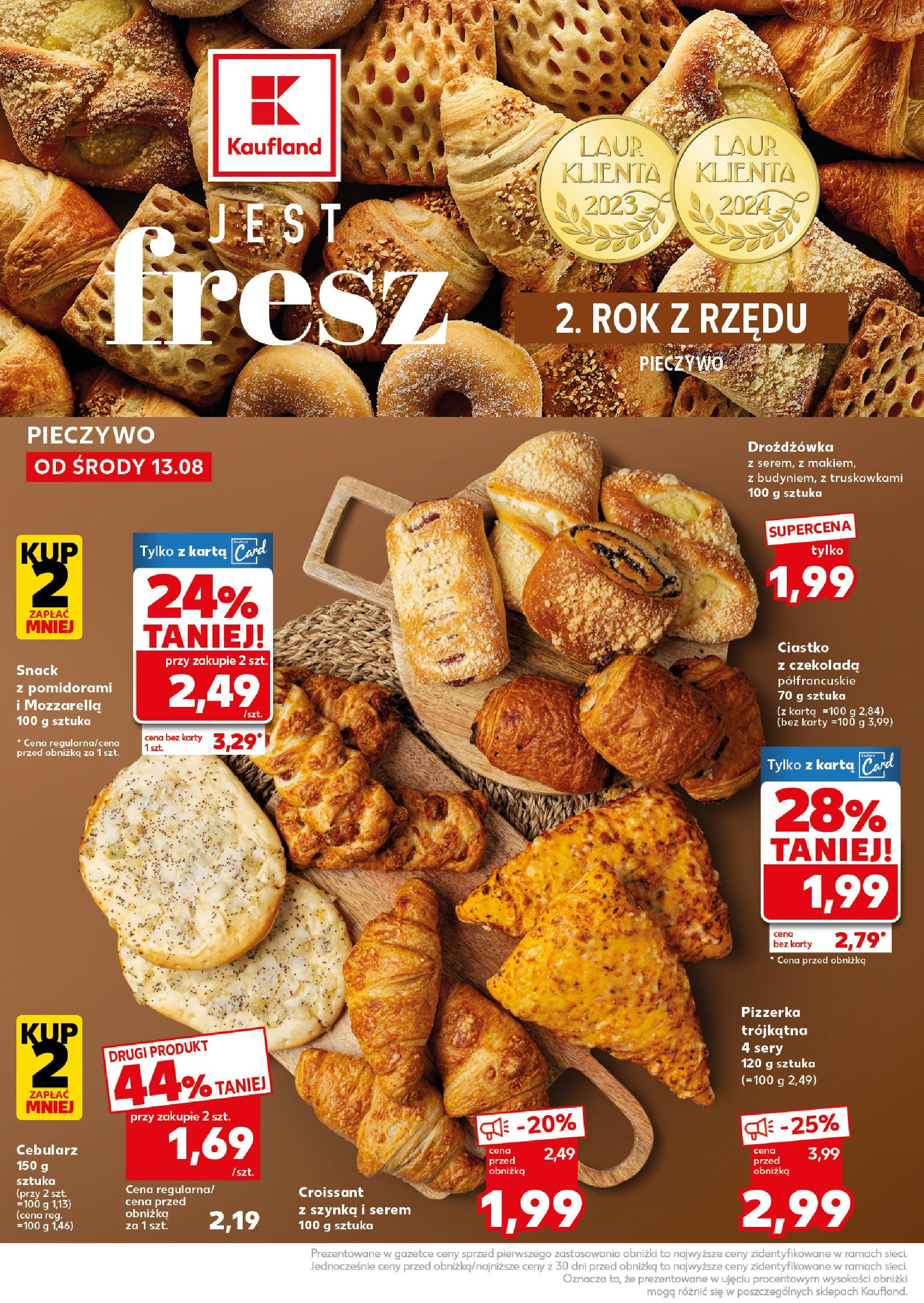 Kaufland gazetka - Super Sobota od 16.08.2025 - od jutra PDF | Strona: 14 | Produkty: Pieczywo, Karta, Sery, Mozzarella