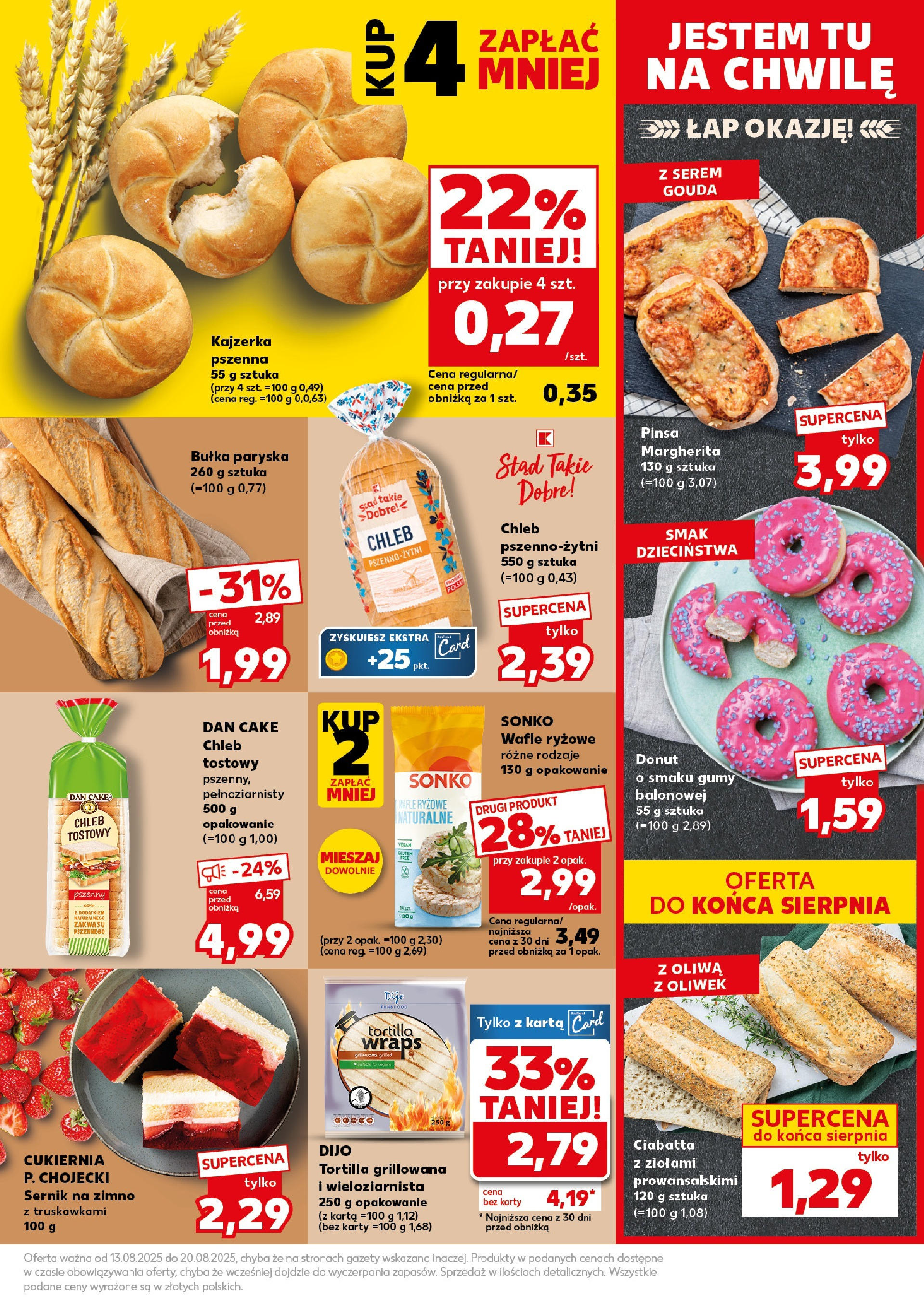 Kaufland gazetka - Super Sobota od 16.08.2025 - od jutra PDF | Strona: 15 | Produkty: Wafle, Bułka, Donut, Pinsa