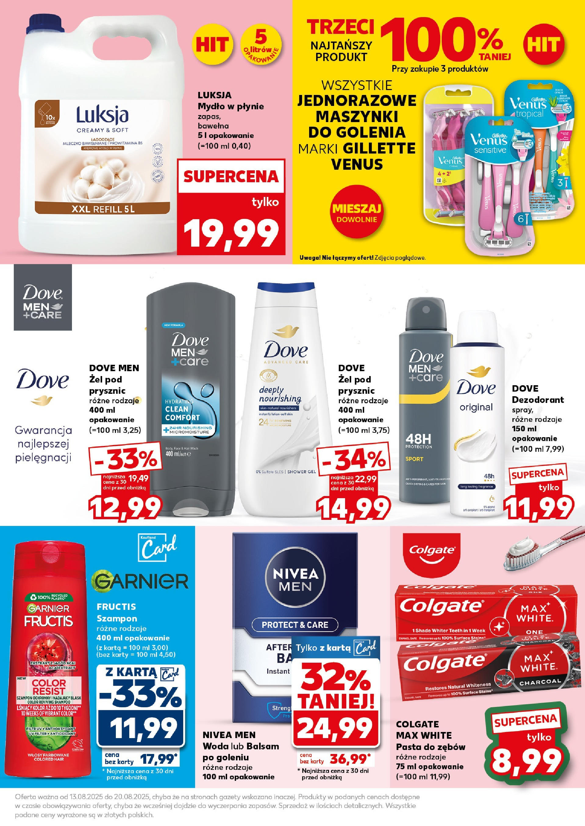 Kaufland gazetka - Super Sobota od 16.08.2025 - od jutra PDF | Strona: 27 | Produkty: Karta, Mydło, Dezodorant, Woda