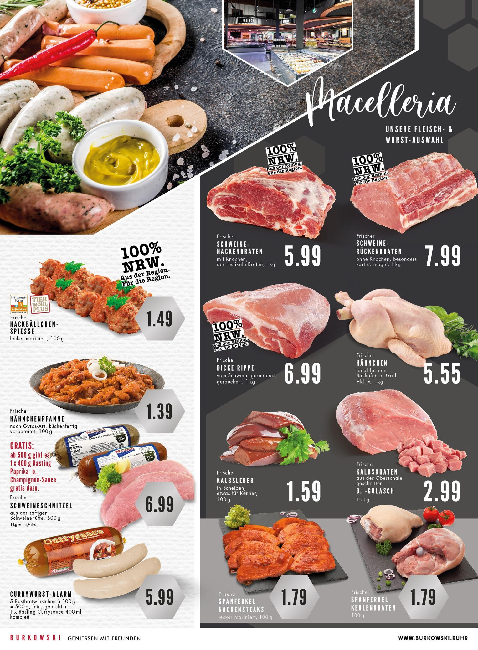 Edeka prospekt Essen (ab 18.08.2025) » Angebote Online | Seite: 4 | Produkte: Kalbsleber, Gulasch, Wurst, Backofen Edeka prospekt Essen (ab 18.08.2025) » Angebote Online | Seite: 4 | Produkte: Kalbsleber, Gulasch, Wurst, Backofen