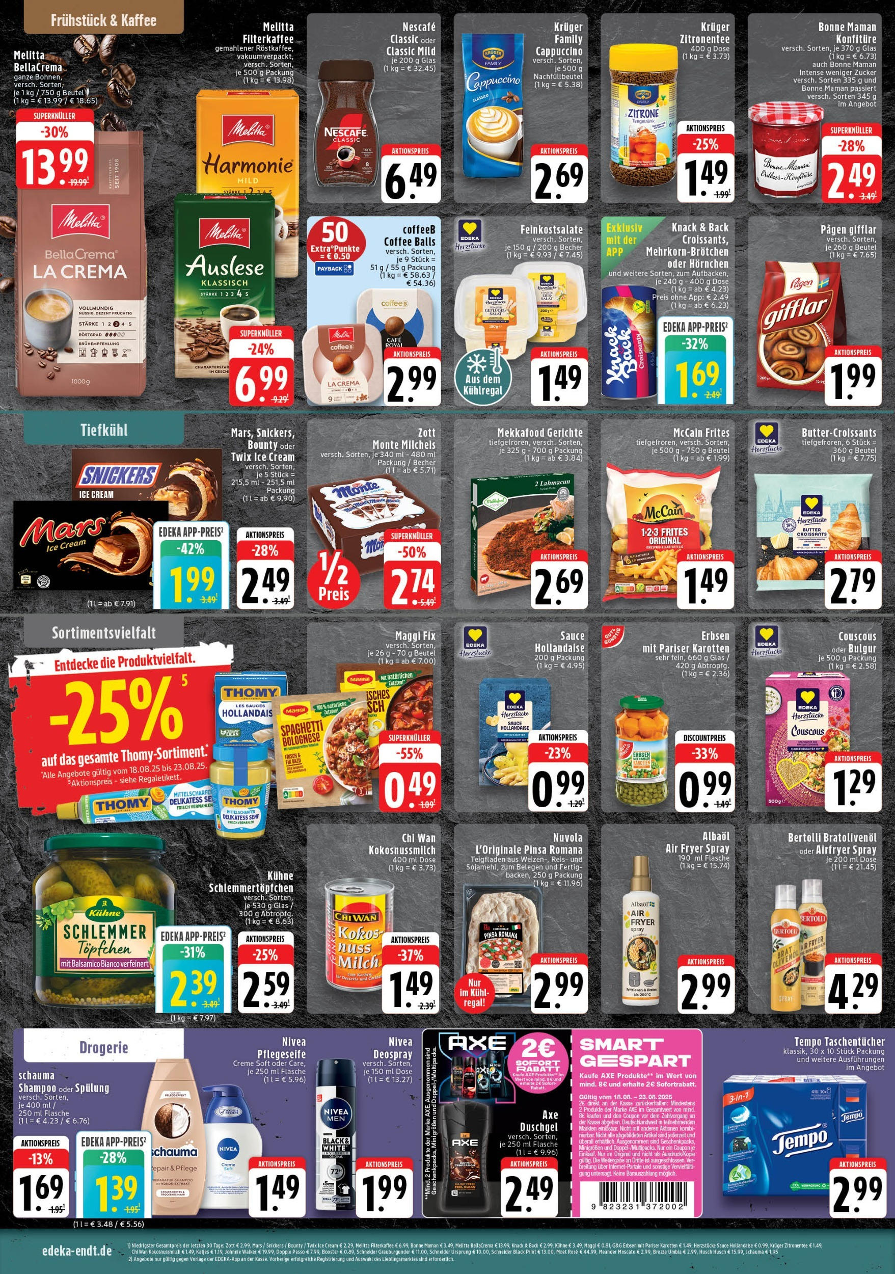Edeka prospekt Mönchengladbach	 (ab 18.08.2025) » Angebote Online | Seite: 6 | Produkte: Milch, Butter, Kaffee, Maggi fix