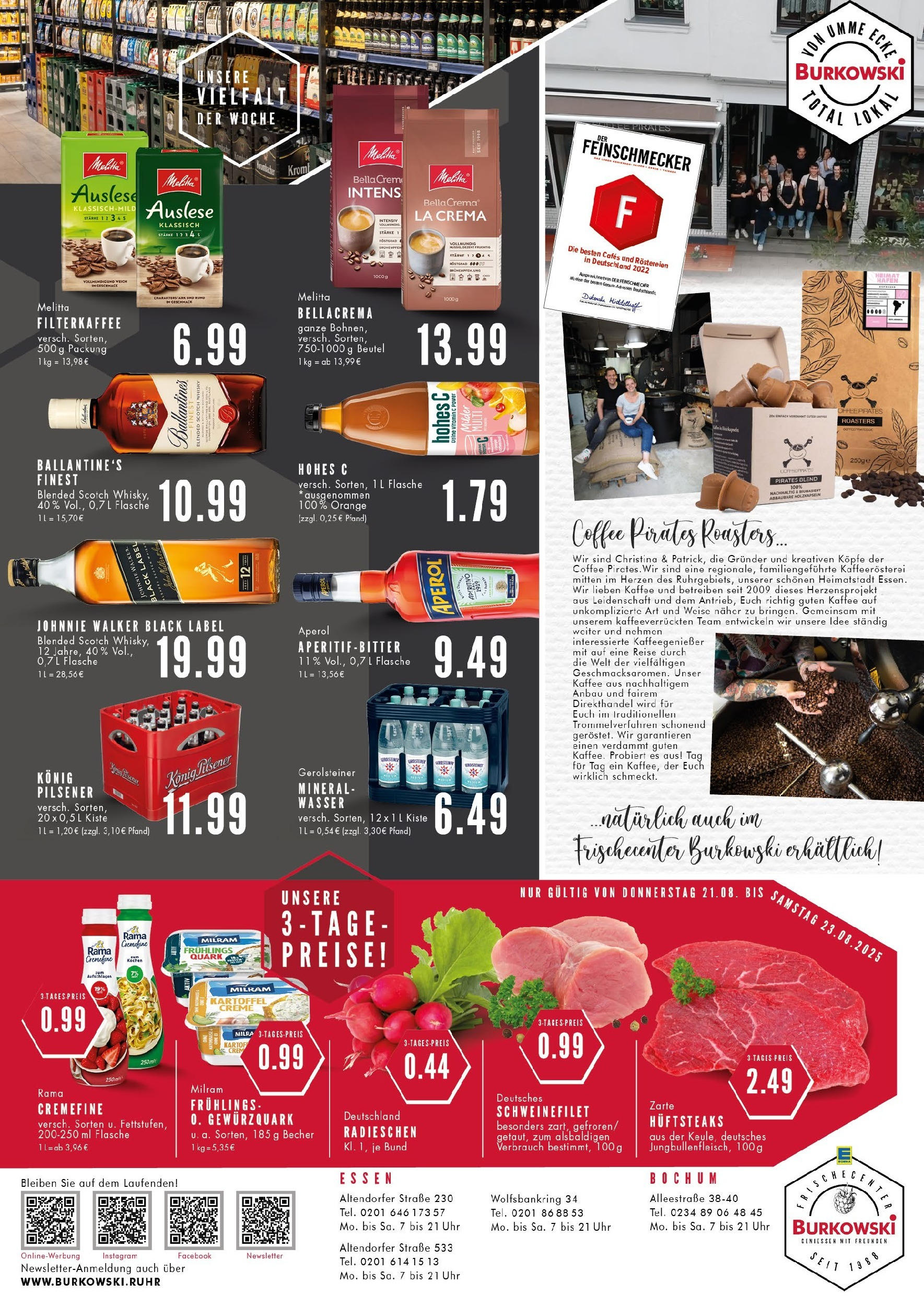 Edeka prospekt Essen (ab 18.08.2025) » Angebote Online | Seite: 8 | Produkte: Konig pilsener, Kaffee, Creme, Hohes c Edeka prospekt Essen (ab 18.08.2025) » Angebote Online | Seite: 8 | Produkte: Konig pilsener, Kaffee, Creme, Hohes c