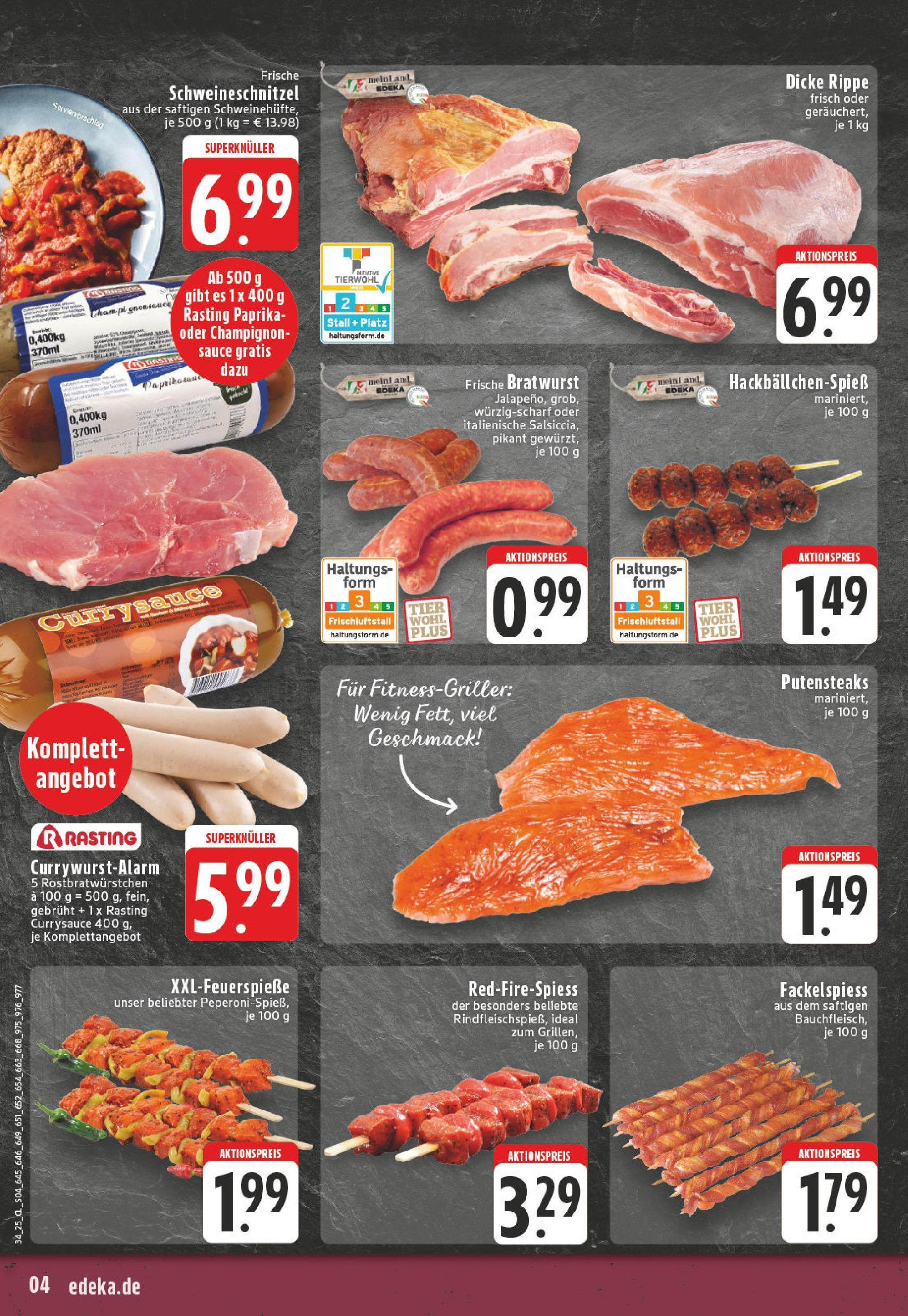 Edeka prospekt Mülheim An Der Ruhr	 (ab 17.08.2025) » Angebote Online | Seite: 4 | Produkte: Bratwurst, Paprika