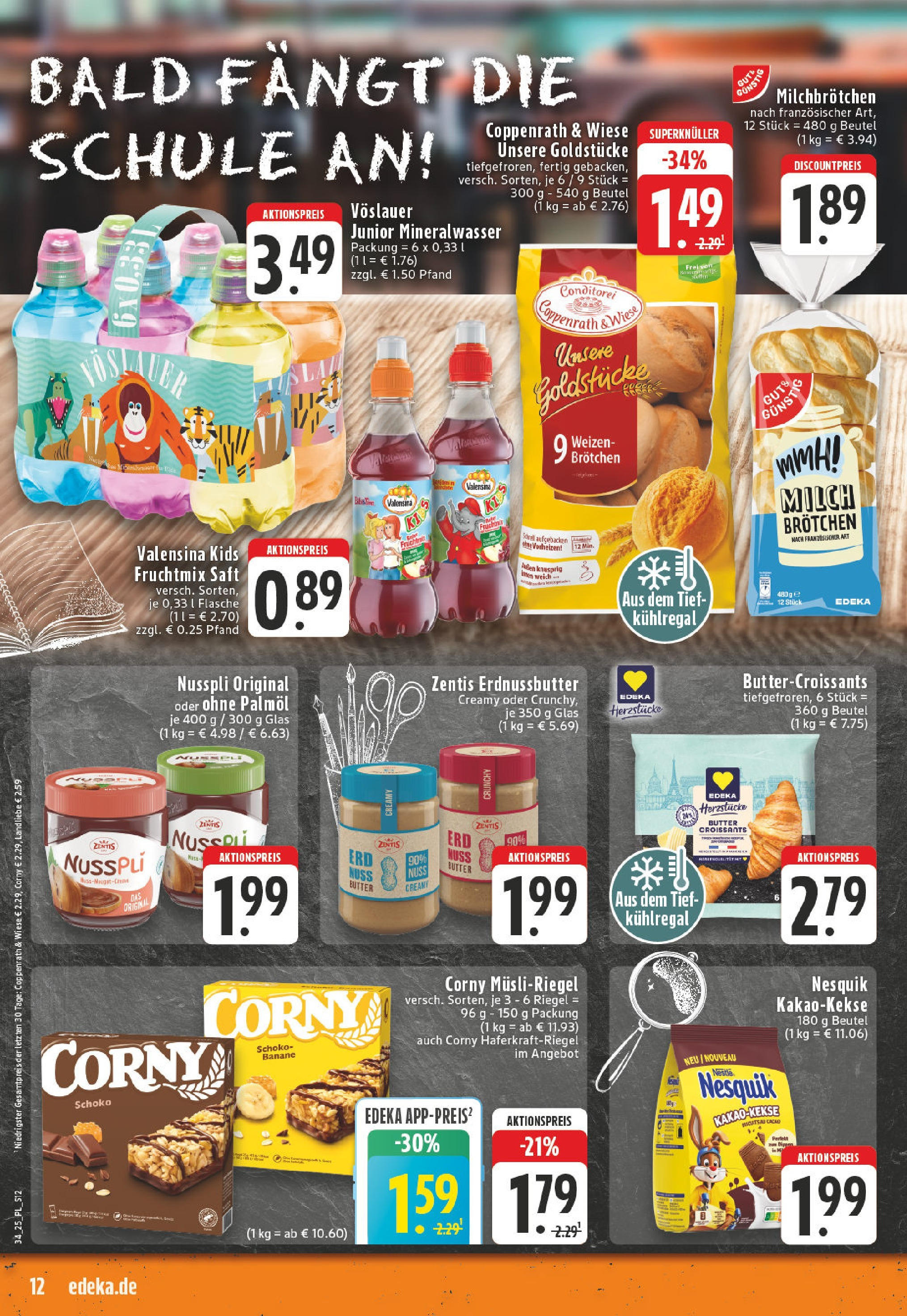 Edeka prospekt Bornheim (ab 17.08.2025) » Angebote Online | Seite: 12 | Produkte: Nesquik, Butter, Valensina, Saft Edeka prospekt Bornheim (ab 17.08.2025) » Angebote Online | Seite: 12 | Produkte: Nesquik, Butter, Valensina, Saft