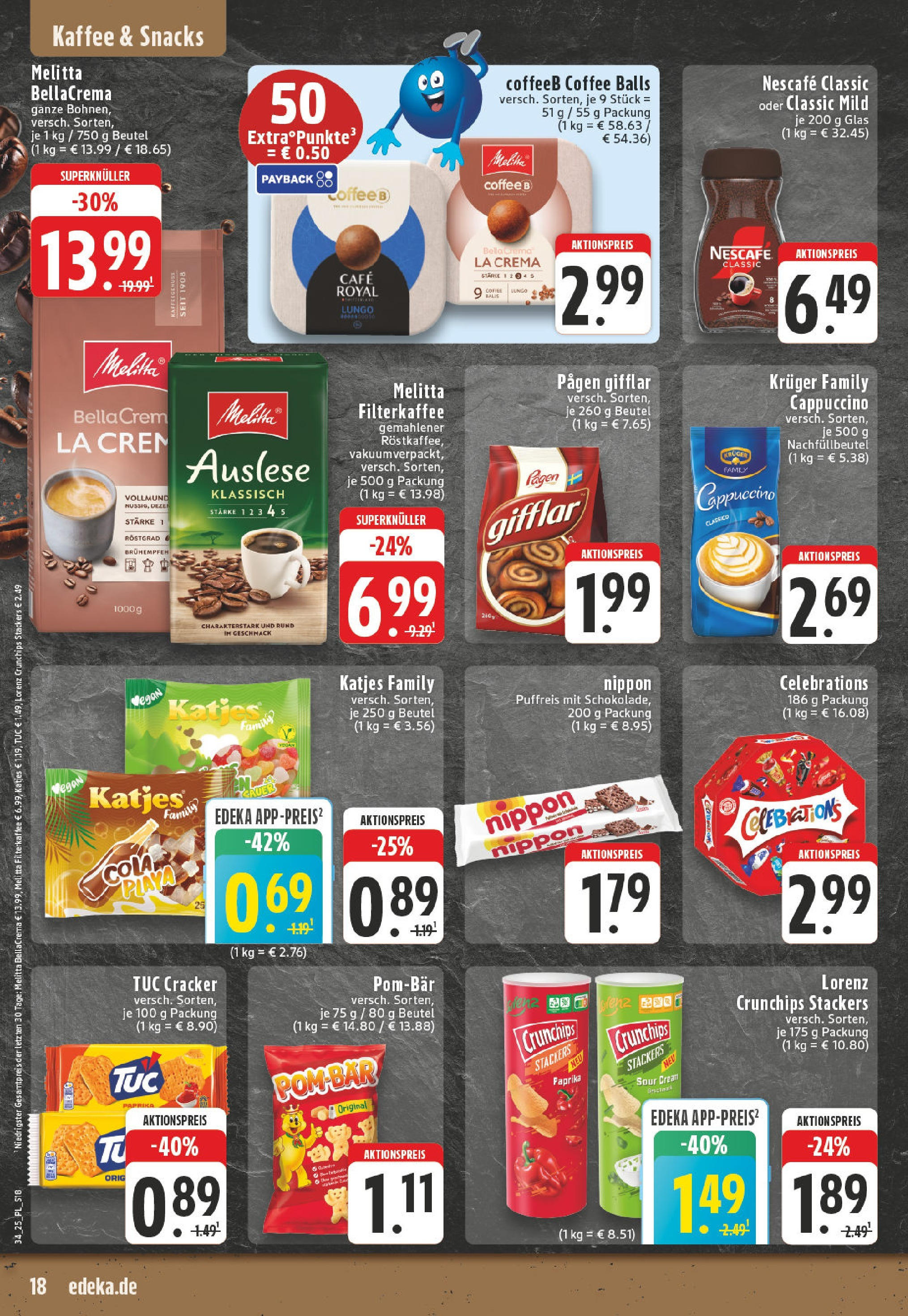 Edeka prospekt Bornheim (ab 17.08.2025) » Angebote Online | Seite: 18 | Produkte: Nescafe, Katjes, POM-BÄR, Celebrations Edeka prospekt Bornheim (ab 17.08.2025) » Angebote Online | Seite: 18 | Produkte: Nescafe, Katjes, POM-BÄR, Celebrations