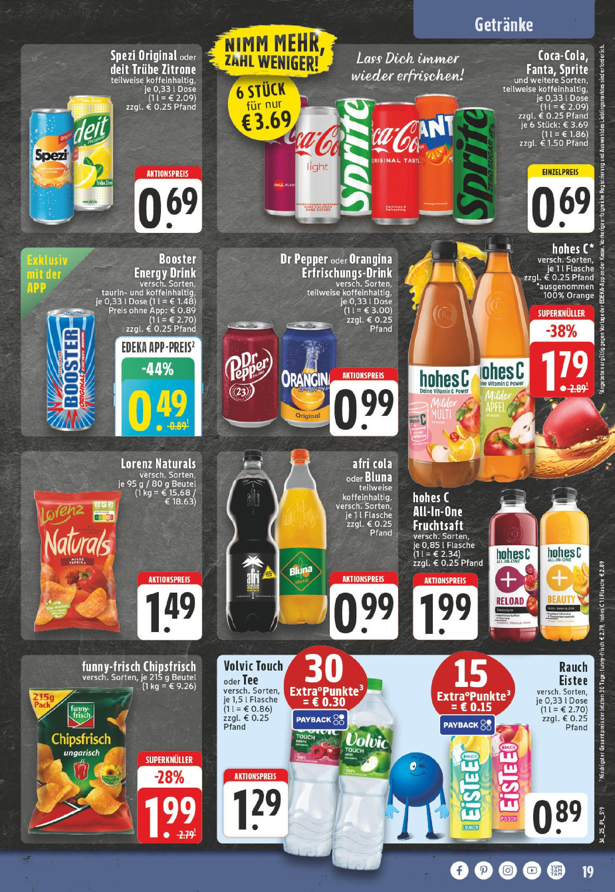 Edeka prospekt Bornheim (ab 17.08.2025) » Angebote Online | Seite: 19 | Produkte: Sprite, Energy, Äpfel, Tee Edeka prospekt Bornheim (ab 17.08.2025) » Angebote Online | Seite: 19 | Produkte: Sprite, Energy, Äpfel, Tee