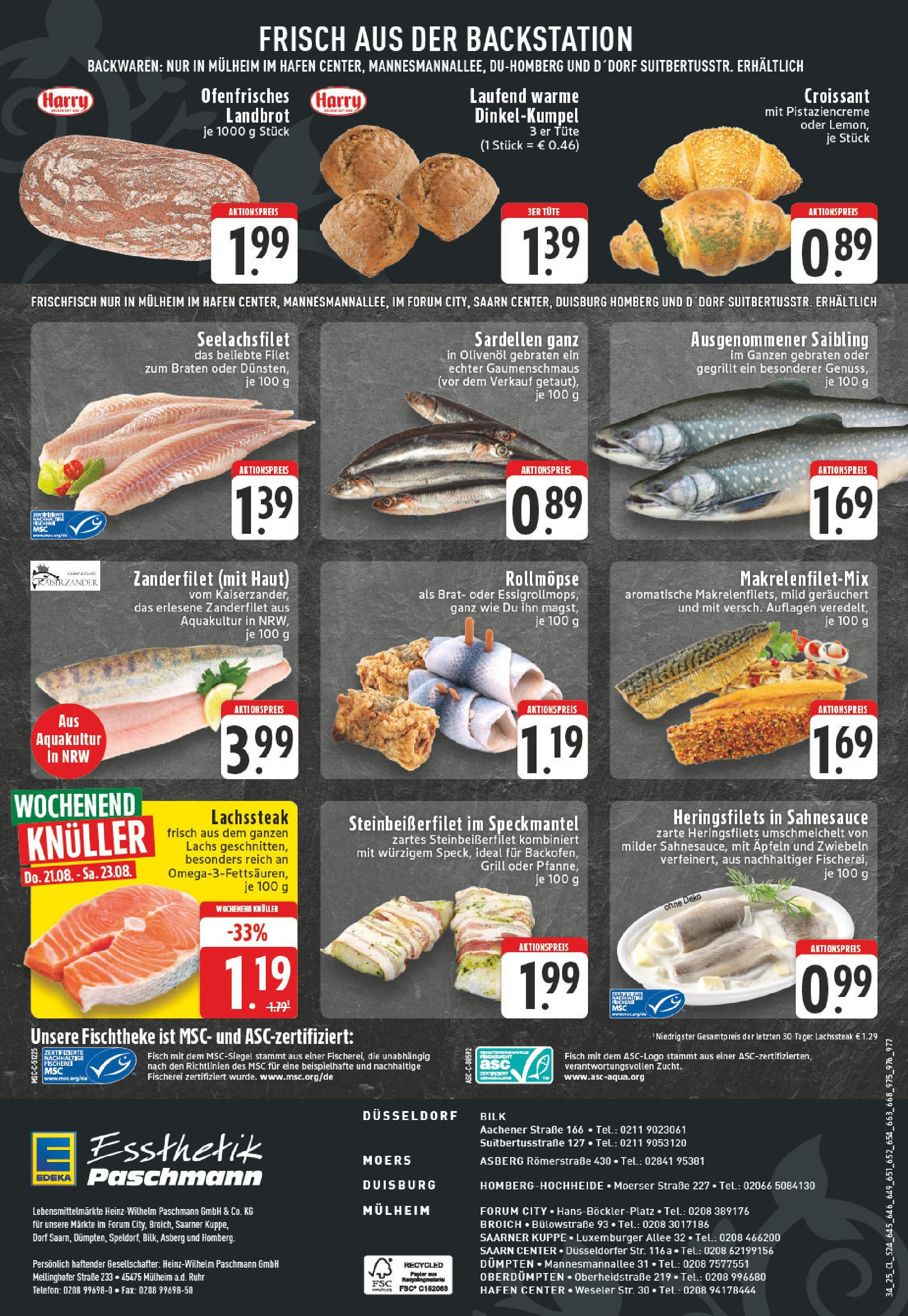 Edeka prospekt Mülheim An Der Ruhr	 (ab 17.08.2025) » Angebote Online | Seite: 24 | Produkte: Grill, Croissant, Zwiebeln, Steak