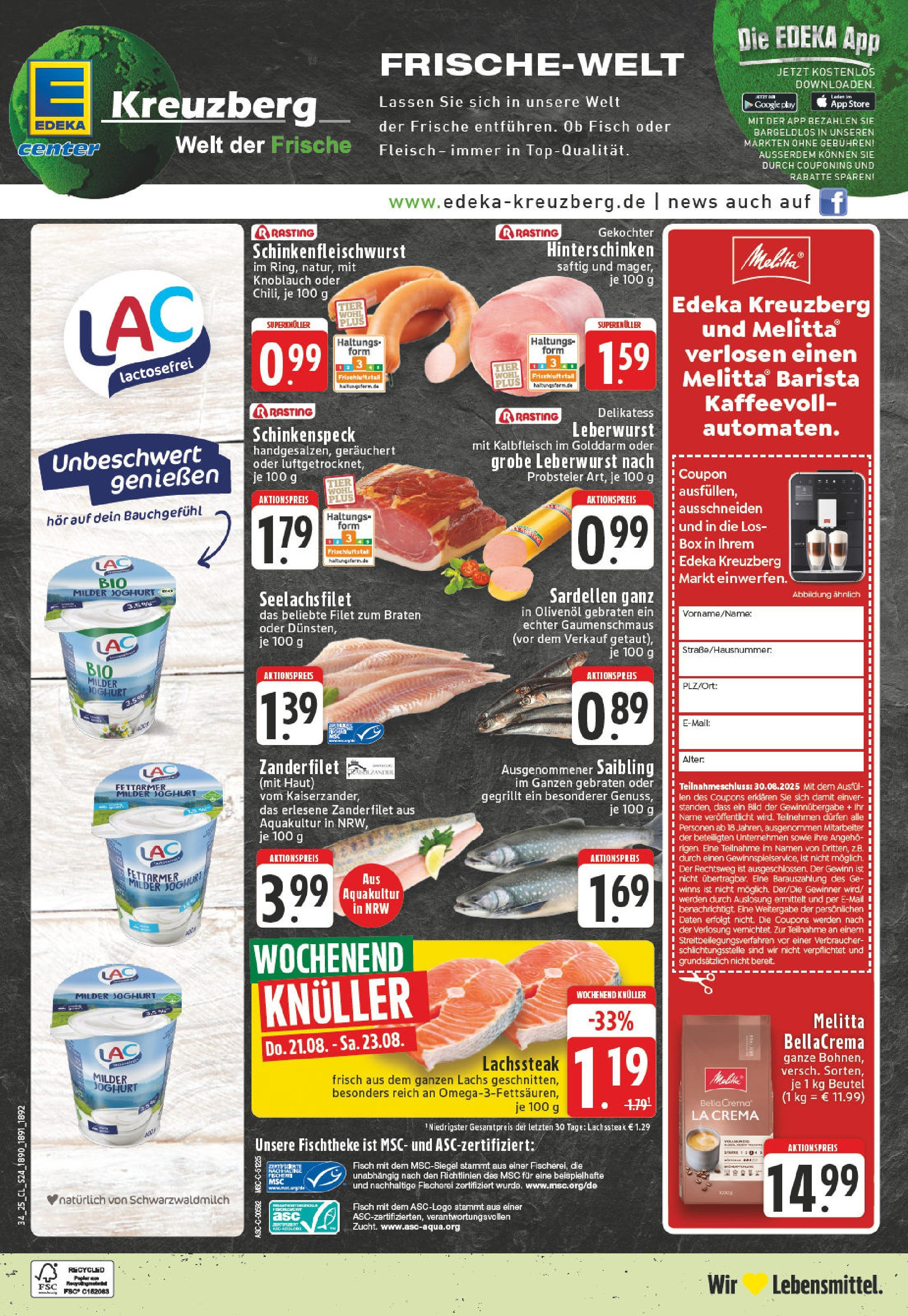 Edeka prospekt Koblenz	 (ab 17.08.2025) » Angebote Online | Seite: 24 | Produkte: Olivenol, Fisch, Lachs, Knoblauch