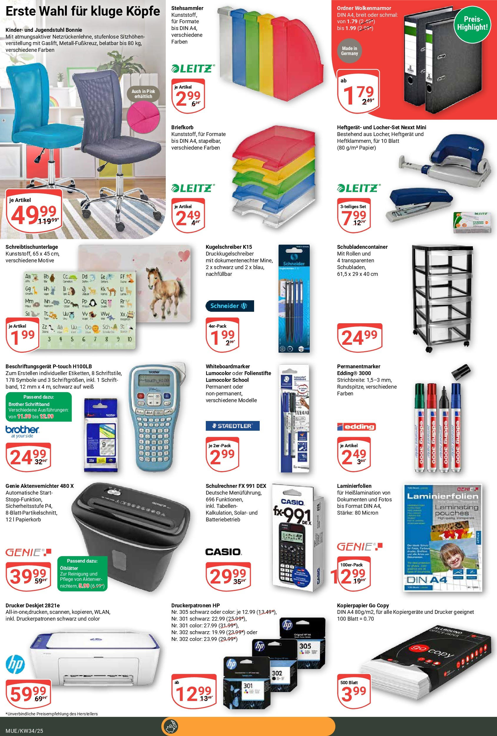 Globus prospekt Mühldorf	 (ab 17.08.2025) » Angebote online | Seite: 18 | Produkte: HP, Aktenvernichter, Drucker