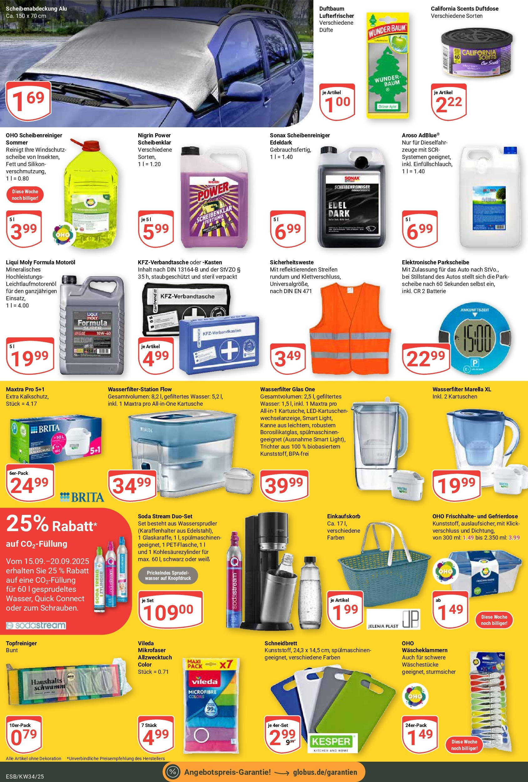 Globus prospekt Eschborn	 (ab 17.08.2025) » Angebote online | Seite: 22 | Produkte: Batterie, Wasser, Sodastream