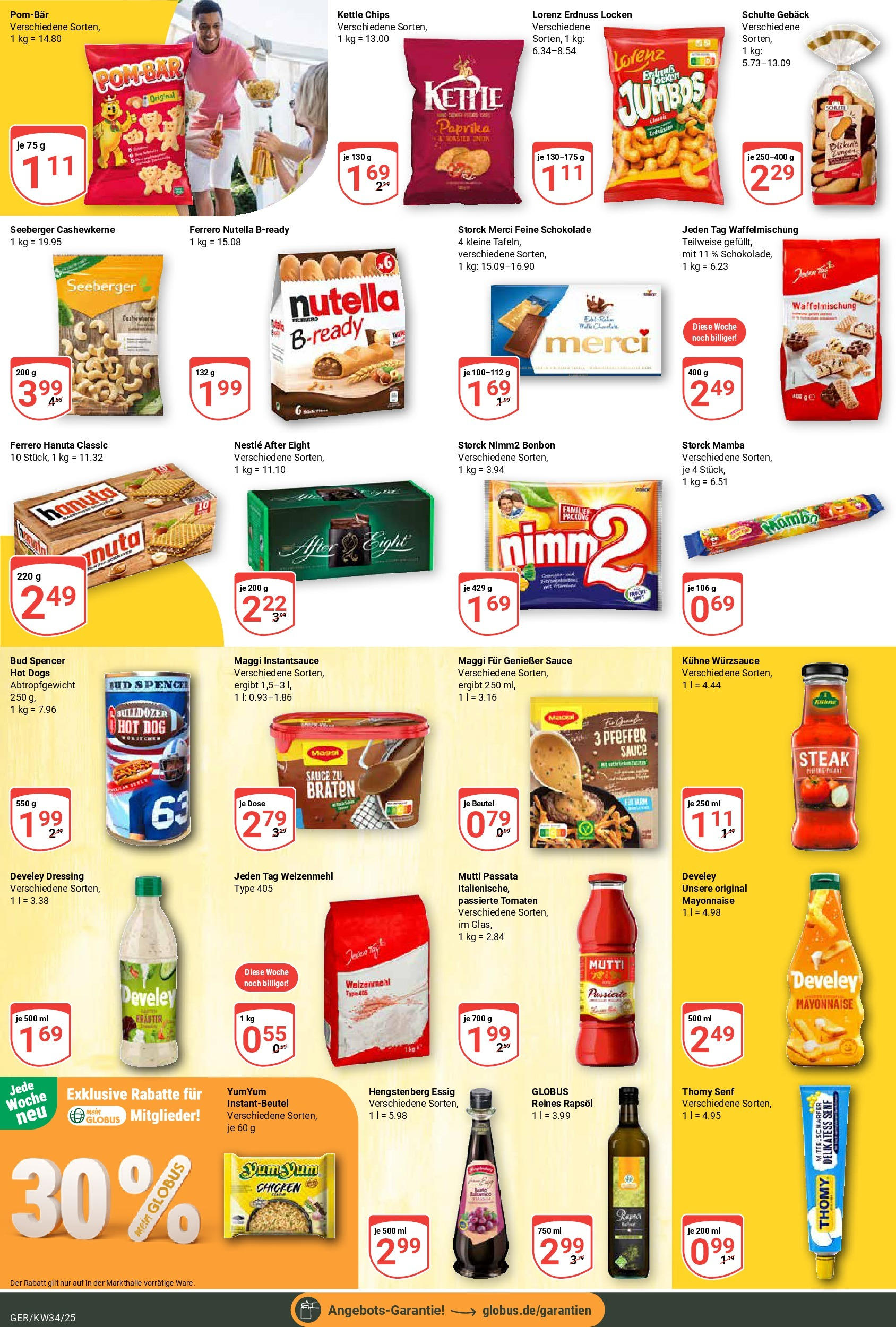 Globus prospekt Gera	 (ab 17.08.2025) » Angebote online | Seite: 13 | Produkte: Merci, Maggi, Nutella, Paprika