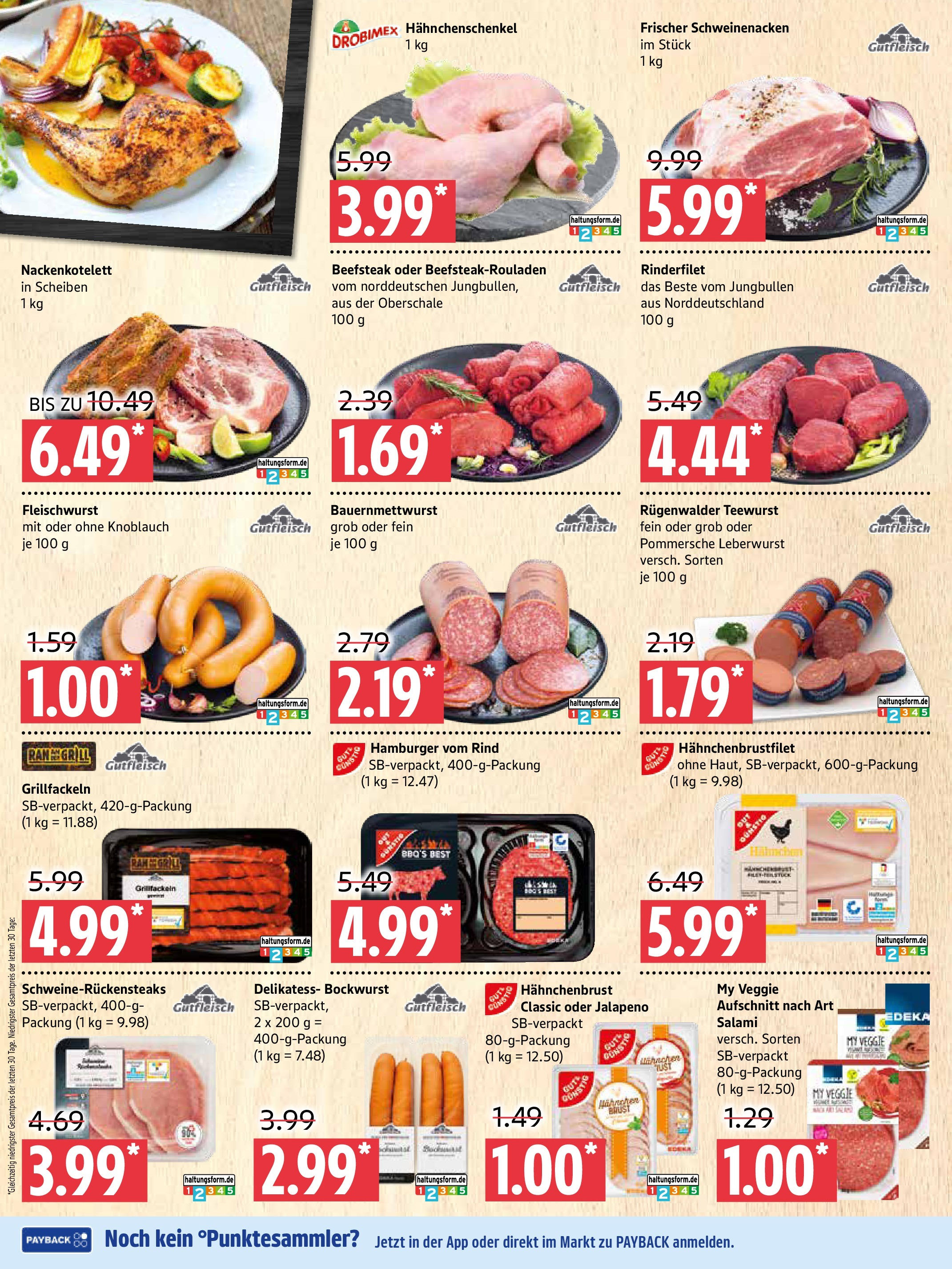 Marktkauf - Marktkauf: Wochenangebote (ab 17.08.2025) » Angebote online | Seite: 2 | Produkte: Schweinenacken, Knoblauch, Salami, Hahnchenbrust