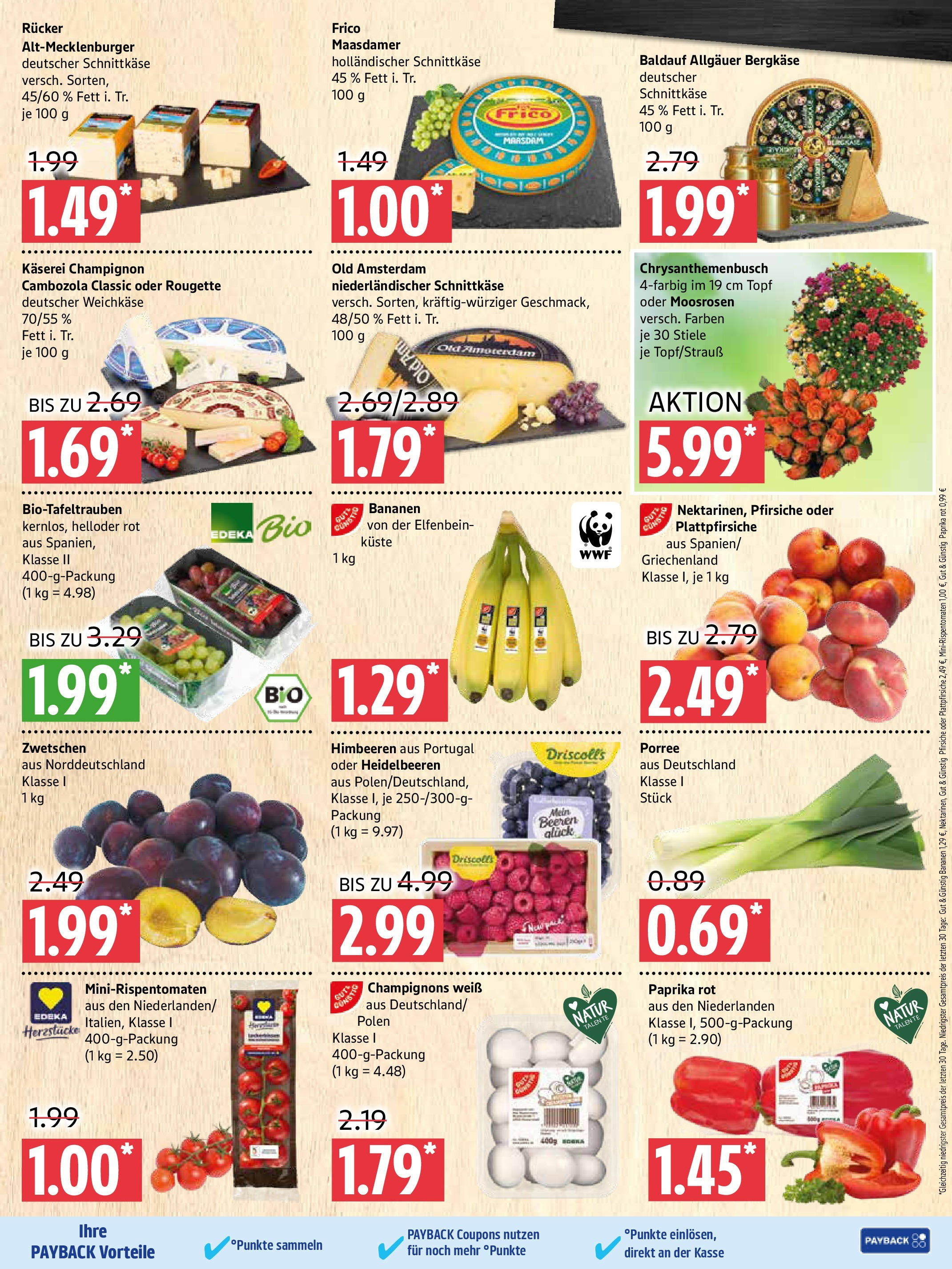 Marktkauf - Marktkauf: Wochenangebote (ab 17.08.2025) » Angebote online | Seite: 3 | Produkte: Himbeeren, Bananen, Heidelbeeren, Paprika
