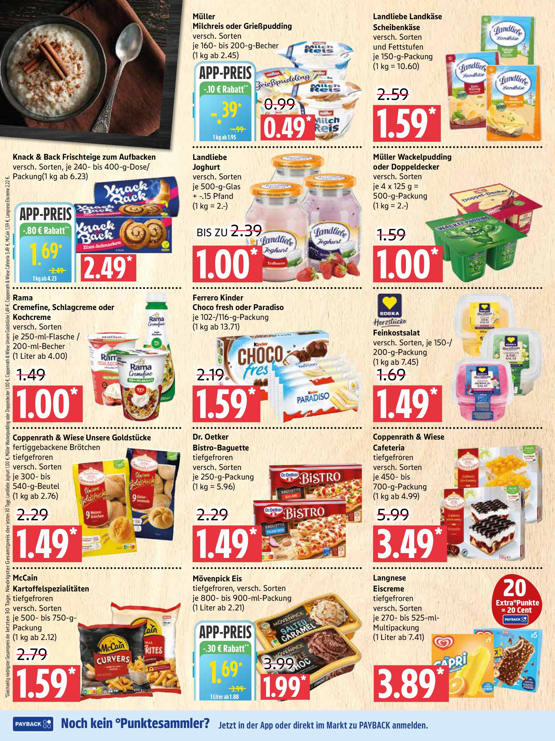 Marktkauf - Marktkauf: Wochenangebote (ab 17.08.2025) » Angebote online | Seite: 4 | Produkte: Rama cremefine, McCain, Movenpick eis, Landliebe joghurt