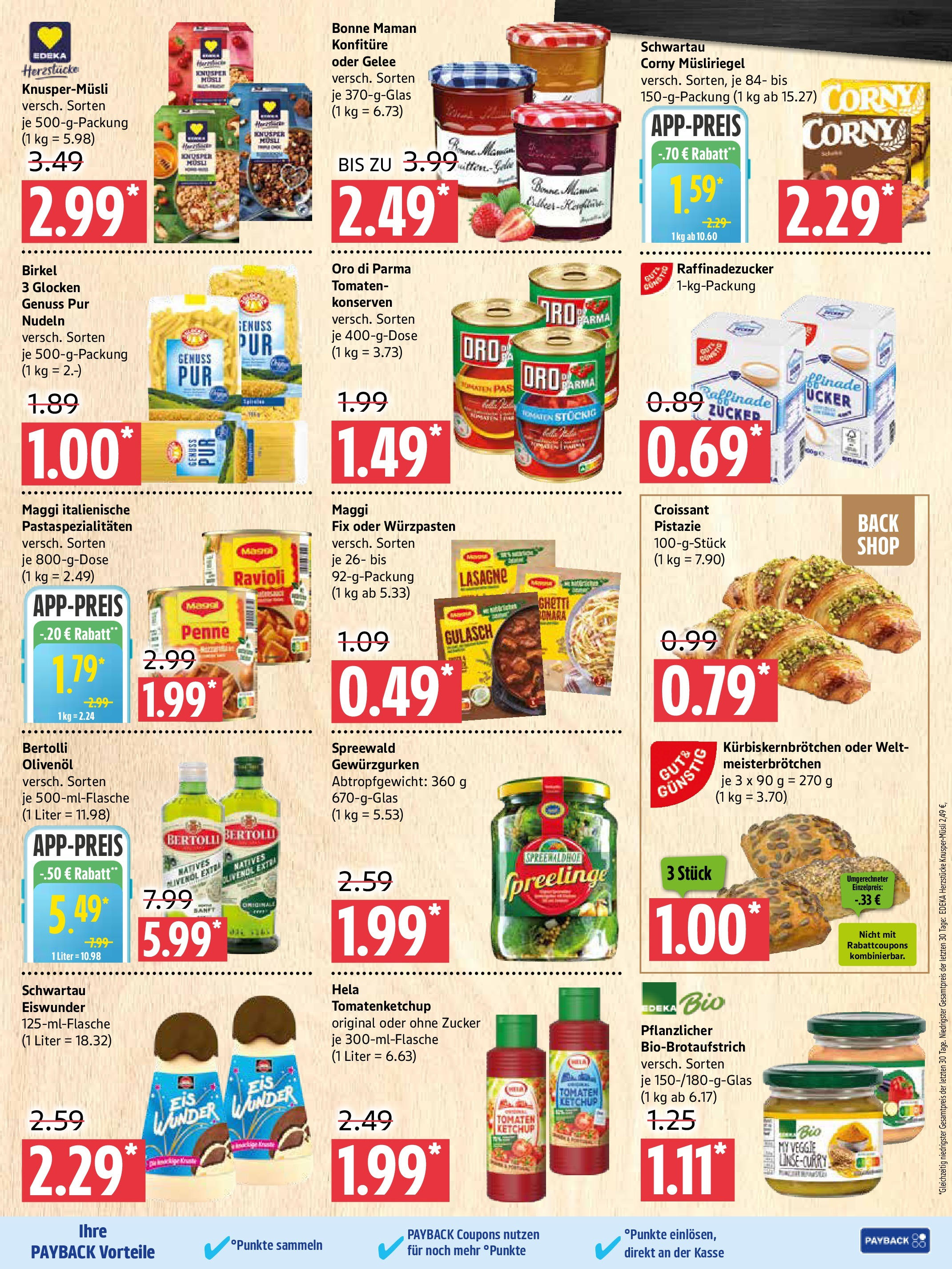 Marktkauf - Marktkauf: Wochenangebote (ab 17.08.2025) » Angebote online | Seite: 5 | Produkte: Musli, Olivenol, Nudeln, Bonne maman