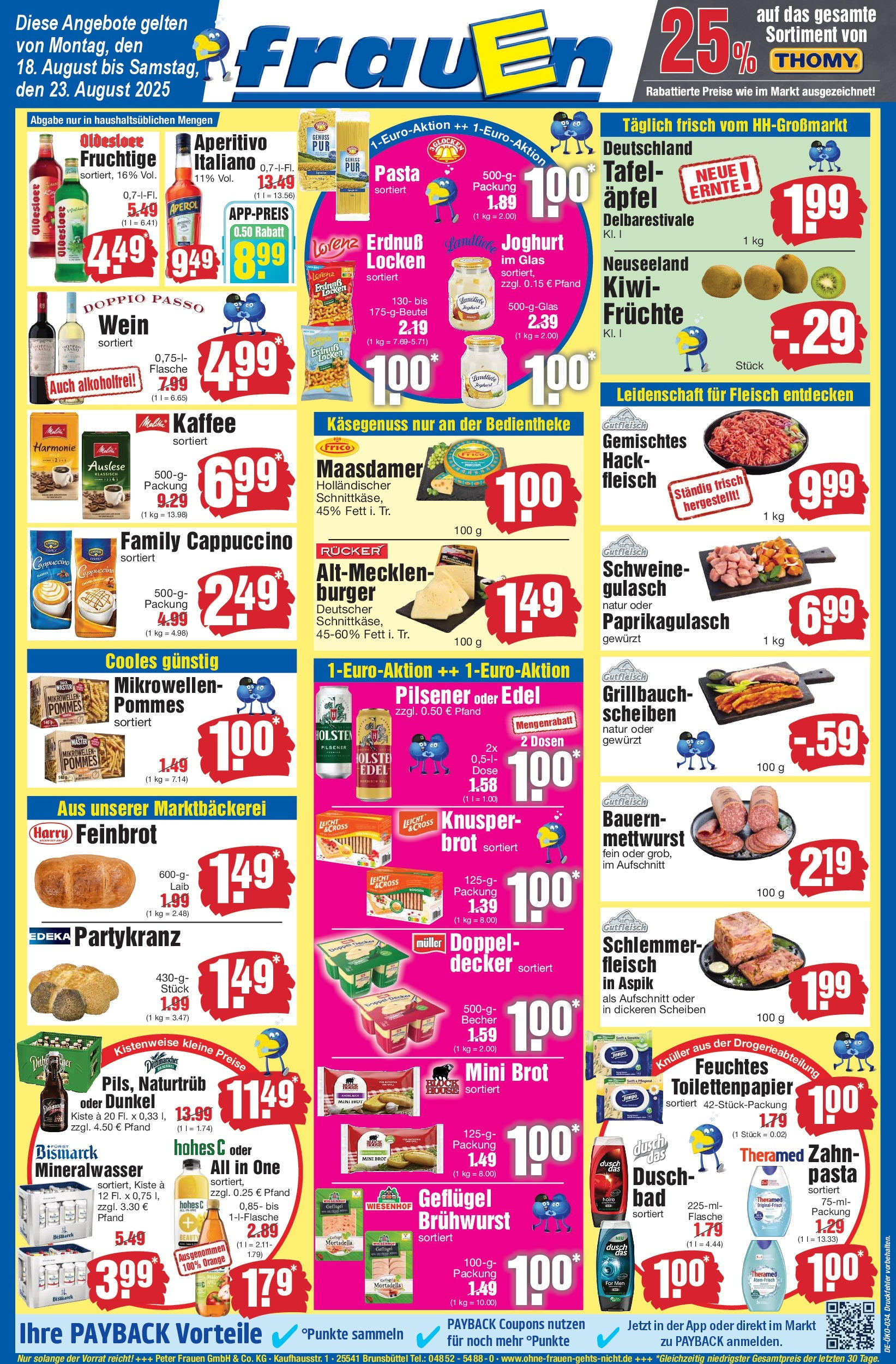 Edeka prospekt Heide	 (ab 17.08.2025) » Angebote Online | Seite: 1 | Produkte: Pommes, Burger, Zahnpasta, Wein