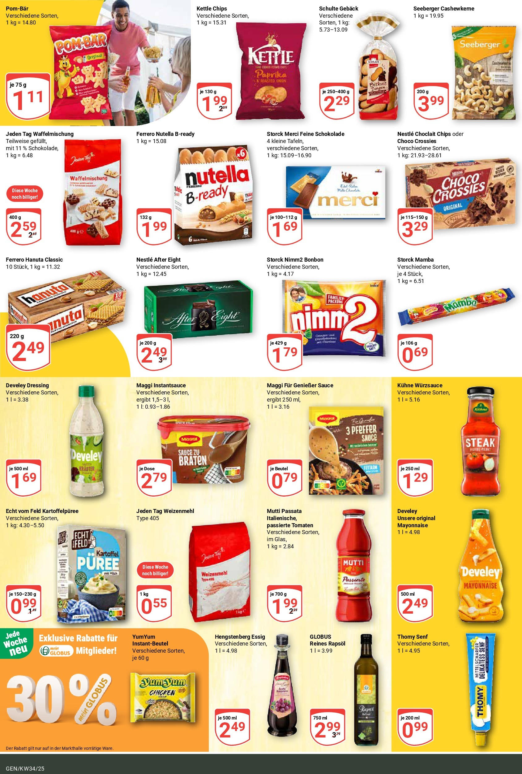 Globus prospekt Gensingen	 (ab 17.08.2025) » Angebote online | Seite: 15 | Produkte: Merci, Dressing, Paprika, Pfeffer