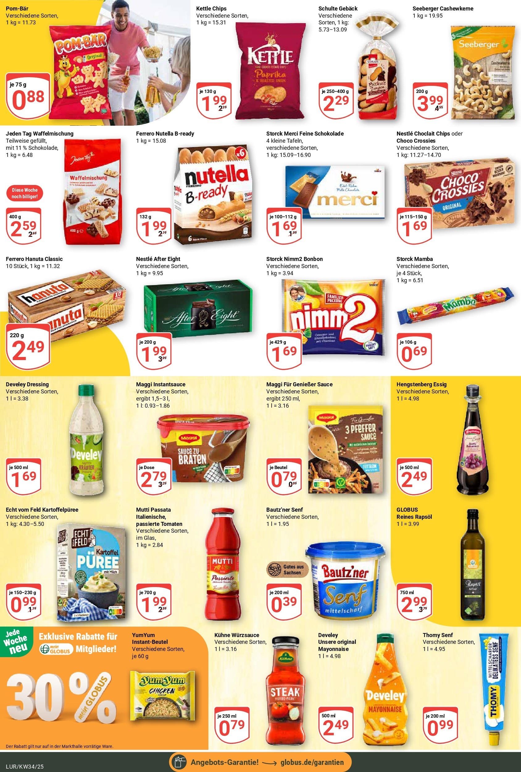 Globus prospekt Hamburg	 (ab 17.08.2025) » Angebote online | Seite: 15 | Produkte: Maggi, Rapsöl, Mayonnaise, Pfeffer
