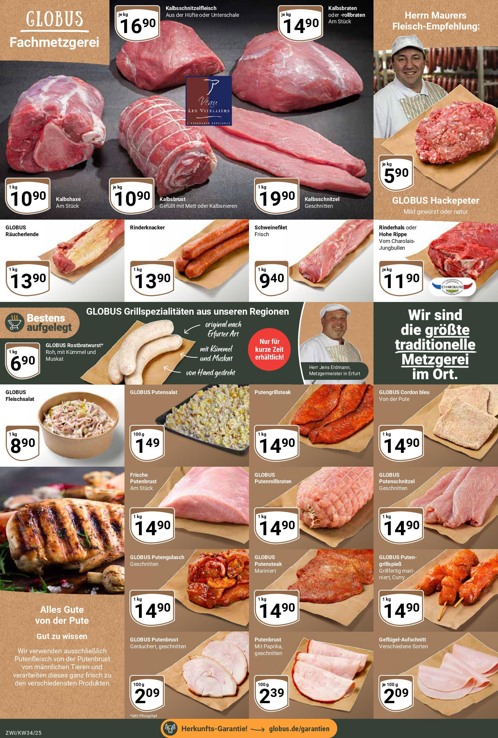Globus prospekt Zwickau (ab 17.08.2025) » Angebote ab Montag | Seite: 9 | Produkte: Pute, Schweinefilet, Putenschnitzel Globus prospekt Zwickau (ab 17.08.2025) » Angebote online | Seite: 9 | Produkte: Pute, Schweinefilet, Putenschnitzel
