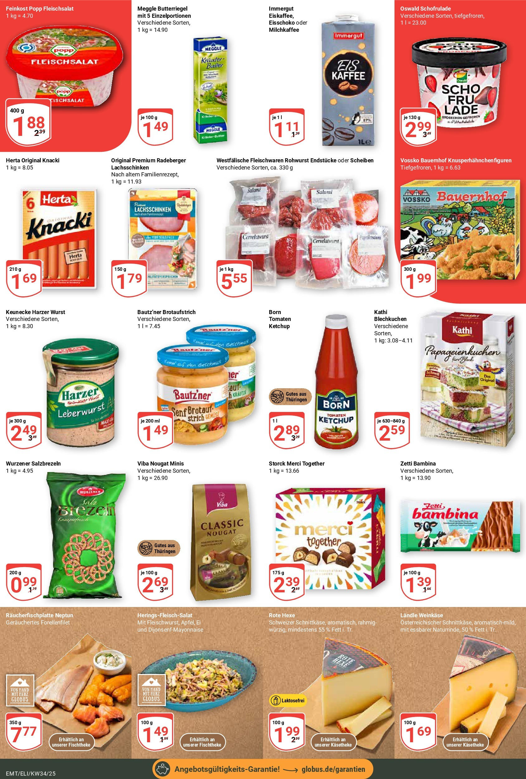 Globus prospekt Mittelhausen	 (ab 17.08.2025) » Angebote online | Seite: 4 | Produkte: Merci, Kräuterbutter, Tomaten, Ketchup