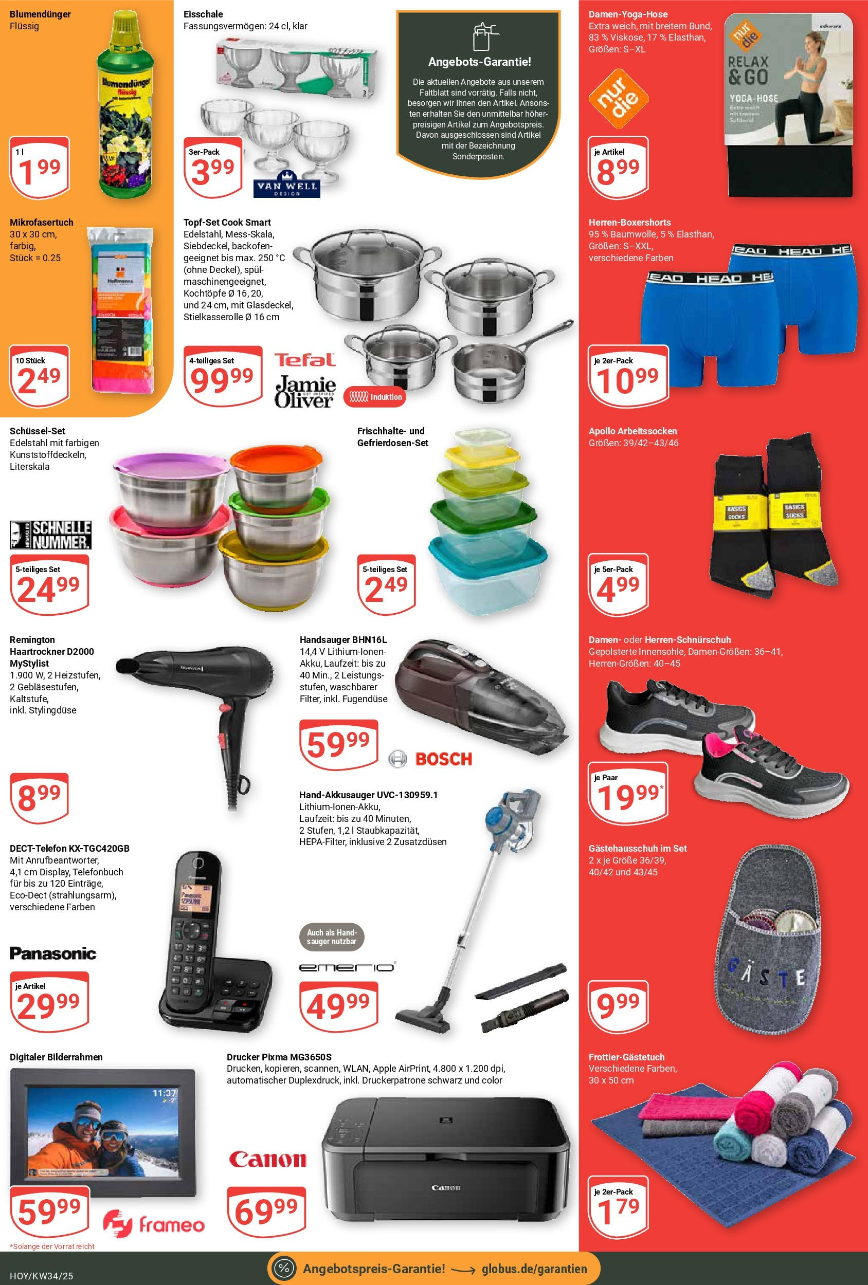 Globus prospekt Hoyerswerda	 (ab 17.08.2025) » Angebote online | Seite: 6 | Produkte: Bosch, Panasonic, Apple, Backofen