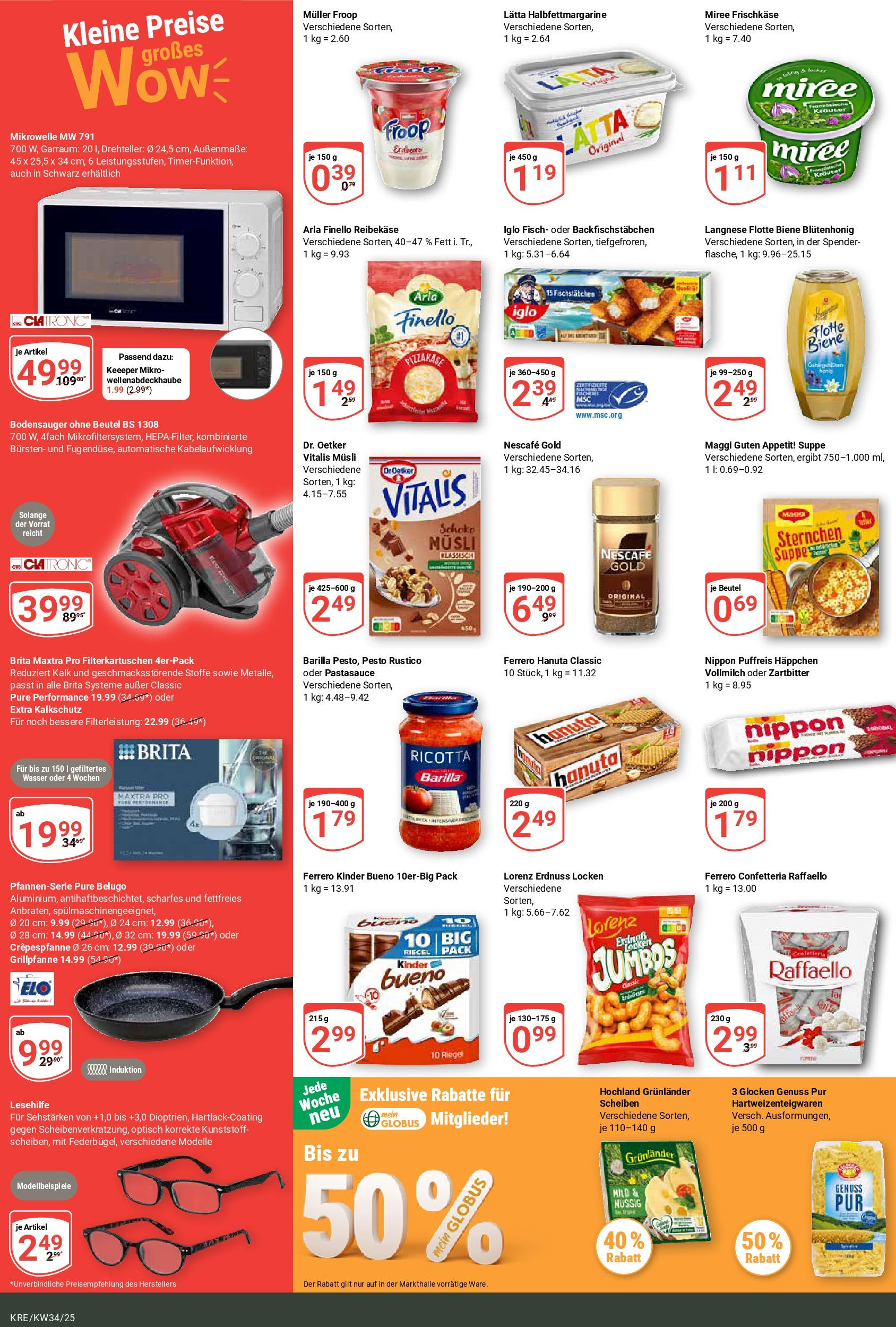 Globus prospekt Krefeld	 (ab 17.08.2025) » Angebote online | Seite: 6 | Produkte: Maggi, Barilla, Fischstabchen, Frischkase