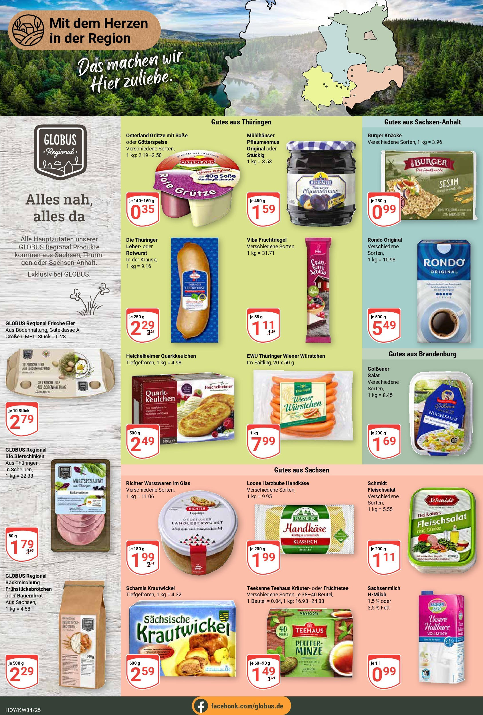 Globus prospekt Hoyerswerda	 (ab 17.08.2025) » Angebote online | Seite: 17 | Produkte: Wiener wurstchen, Burger, Soße, Teekanne