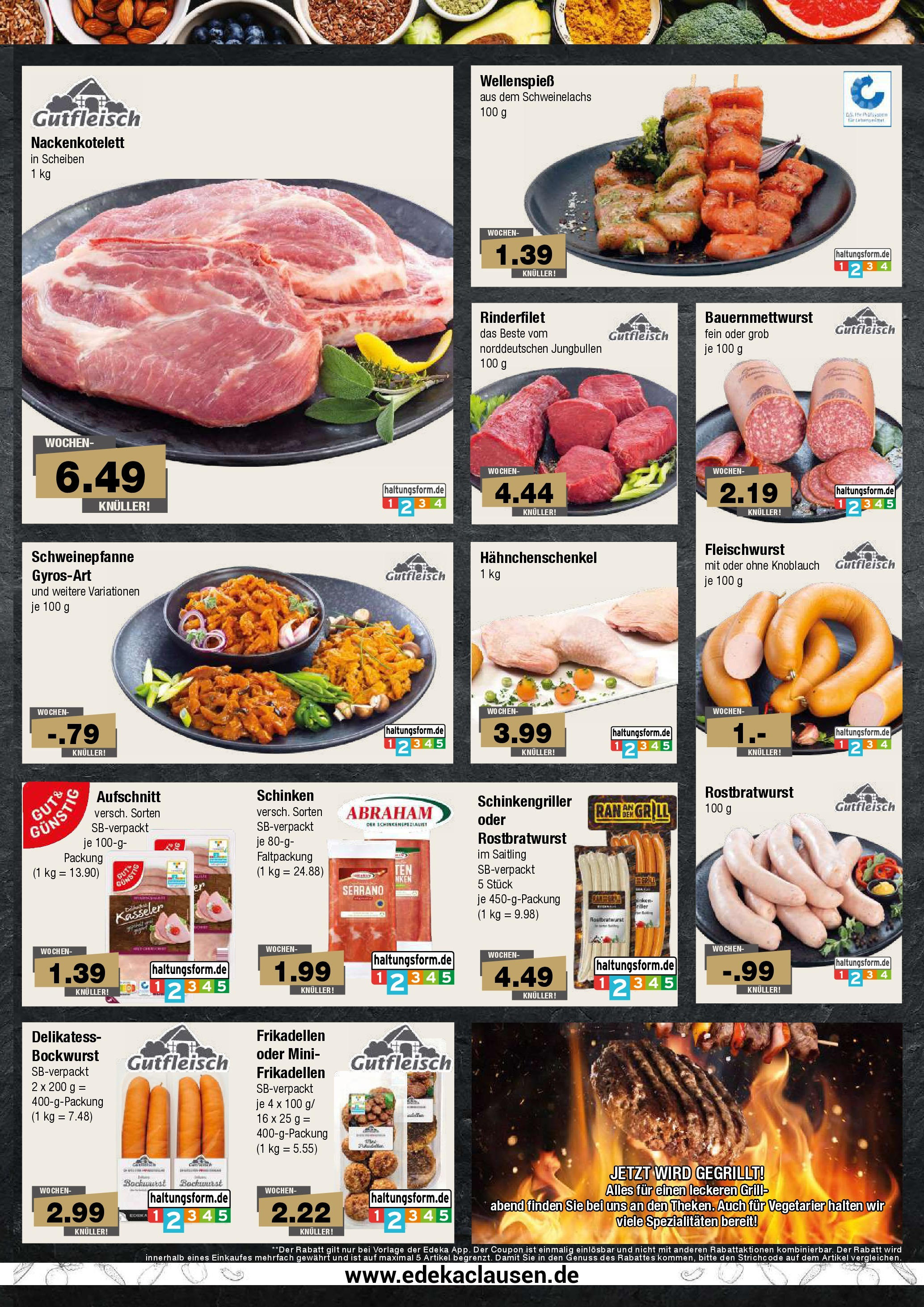 Edeka prospekt Hamburg	 (ab 17.08.2025) » Angebote Online | Seite: 3 | Produkte: Bockwurst, Grill, Hahnchenschenkel, Schinken