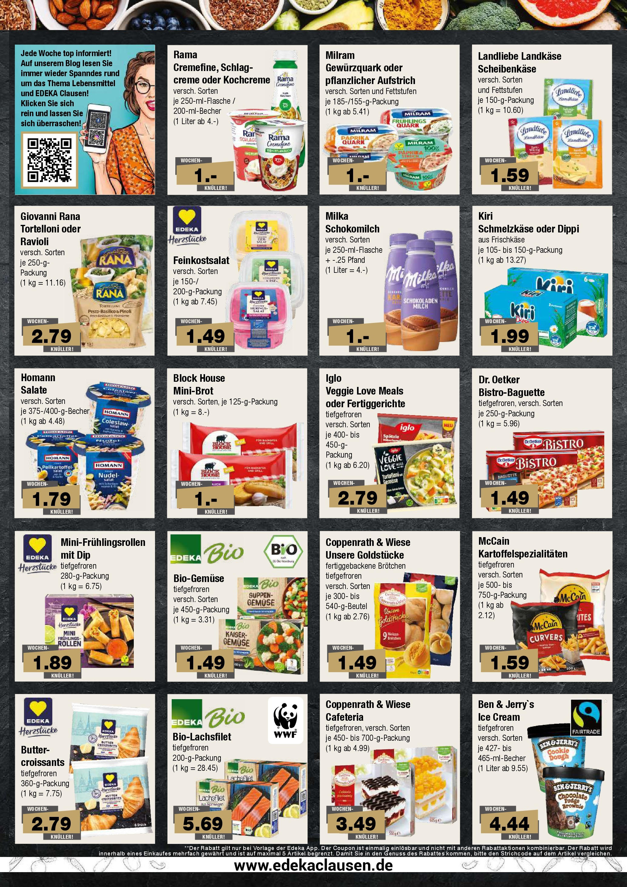 Edeka prospekt Hamburg	 (ab 17.08.2025) » Angebote Online | Seite: 5 | Produkte: Quark, Iglo, Creme, Ben & Jerry's
