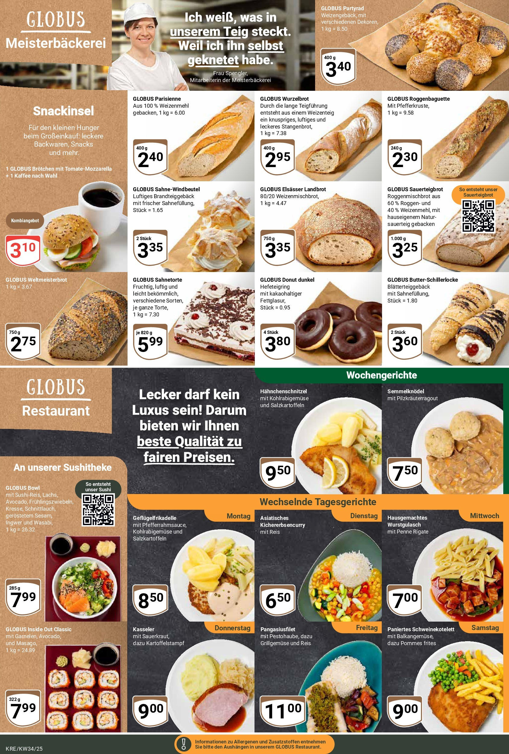 Globus prospekt Krefeld	 (ab 17.08.2025) » Angebote online | Seite: 10 | Produkte: Kaffee, Weizenmehl, Pommes frites, Reis