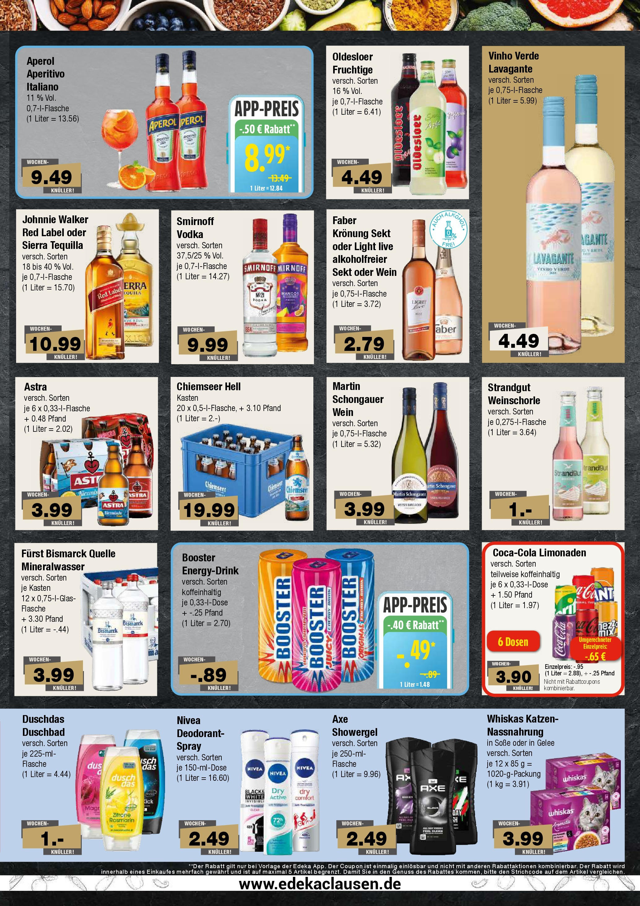 Edeka prospekt Hamburg	 (ab 17.08.2025) » Angebote Online | Seite: 7 | Produkte: Mineralwasser, Deodorant, Axe, Johnnie walker