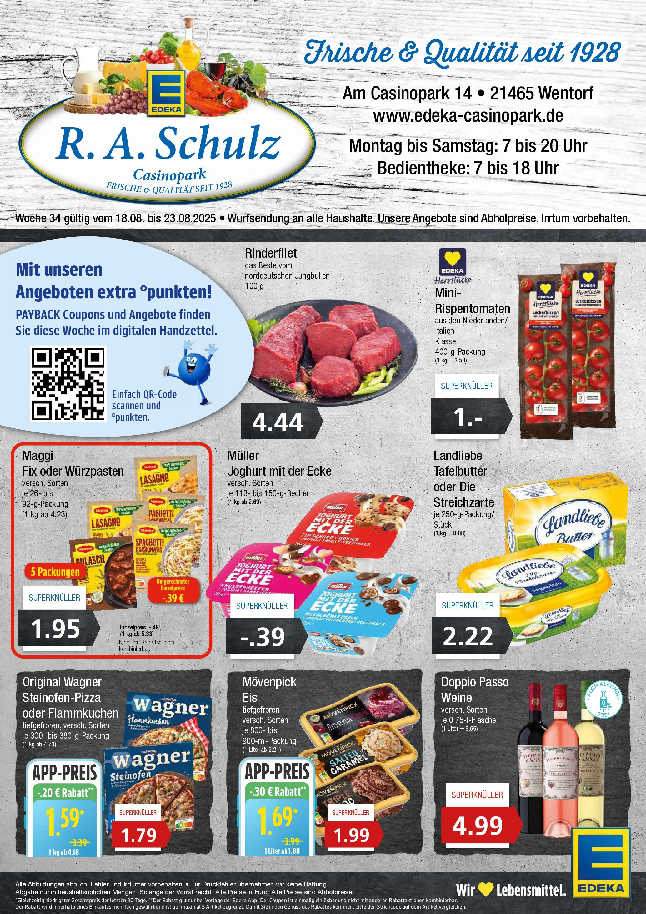 Edeka prospekt Wentorf	 (ab 17.08.2025) » Angebote Online | Seite: 1 | Produkte: Maggi, Butter, Doppio Passo, Maggi fix