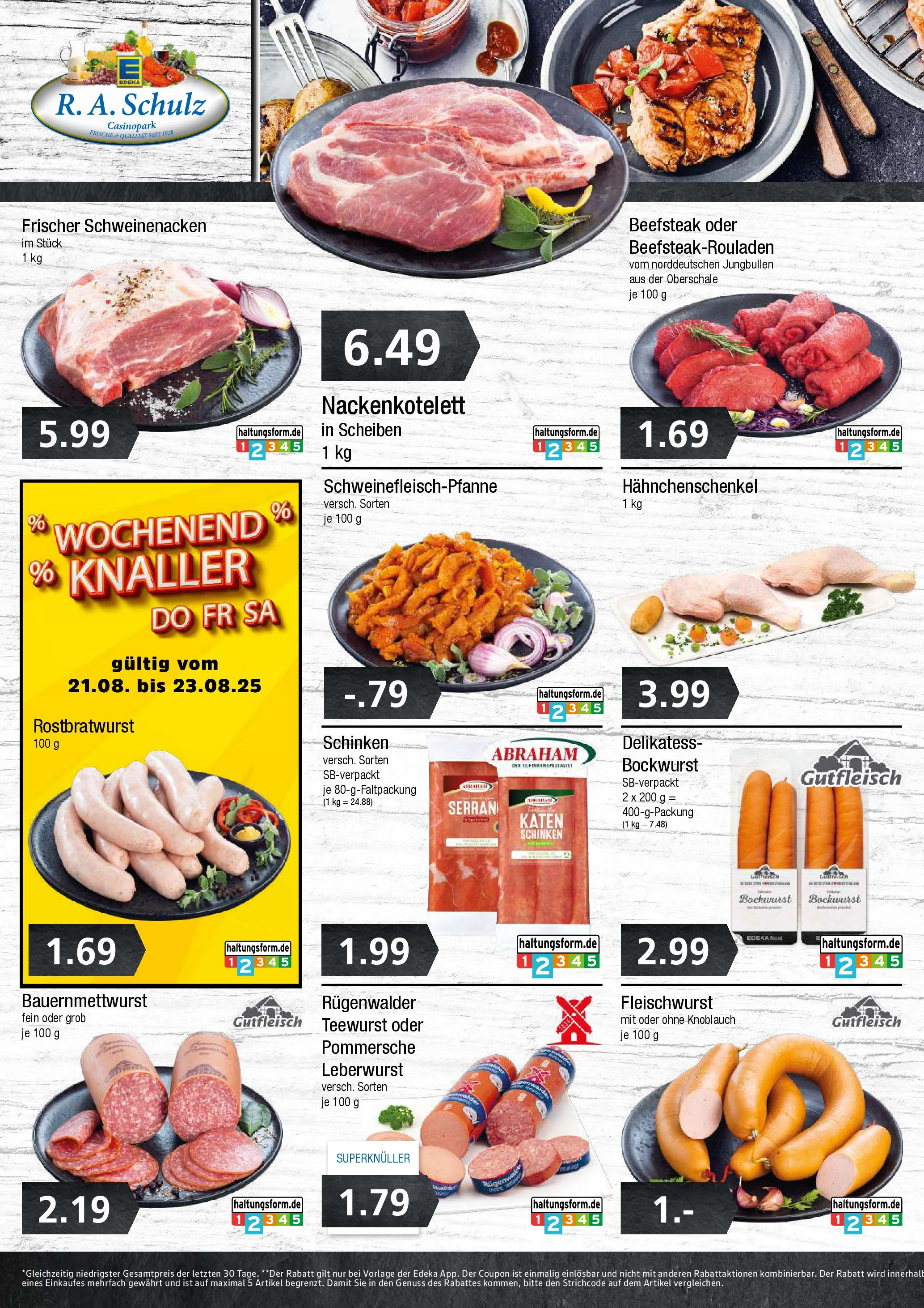 Edeka prospekt Wentorf	 (ab 17.08.2025) » Angebote Online | Seite: 2 | Produkte: Hahnchenschenkel, Schweinenacken, Knoblauch, Schinken