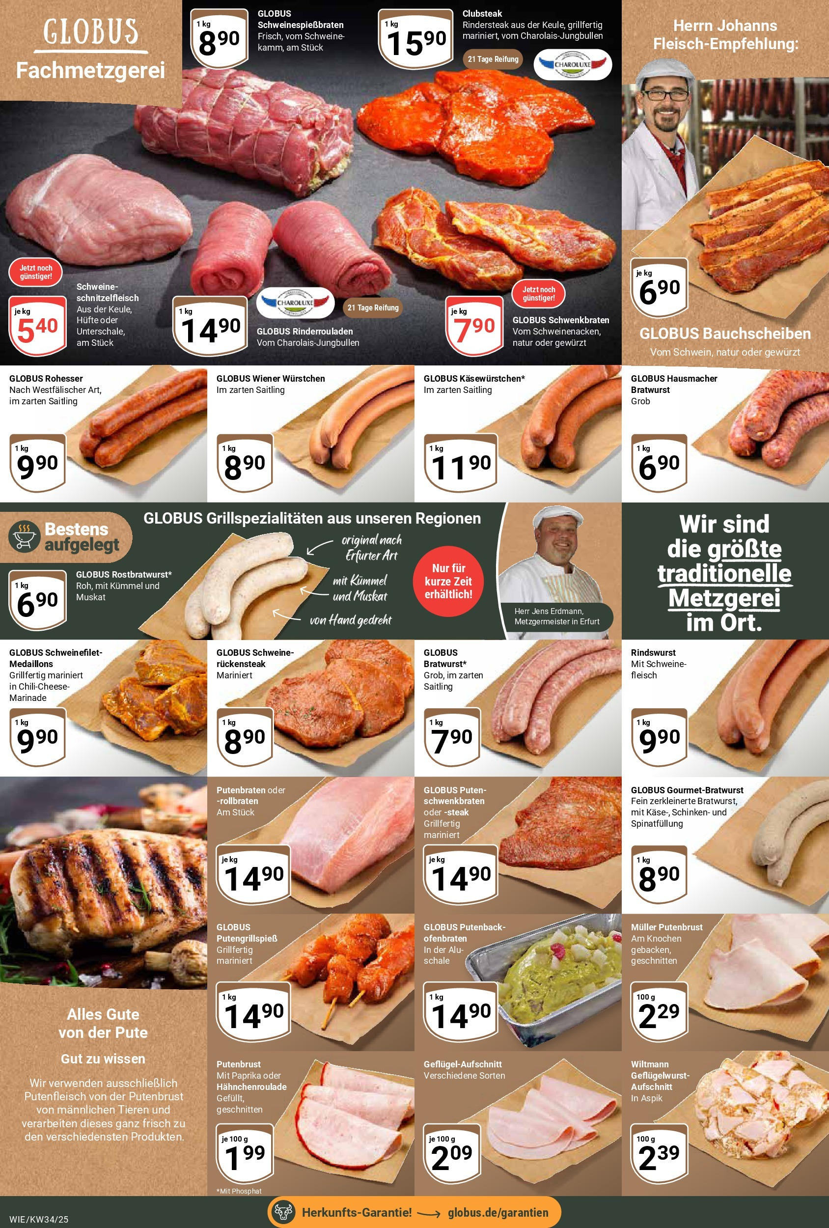 Globus prospekt Waghäusel (ab 17.08.2025) » Angebote ab Montag | Seite: 9 | Produkte: Rinderrouladen, Wiener wurstchen, Schinken, Steak Globus prospekt Waghäusel (ab 17.08.2025) » Angebote online | Seite: 9 | Produkte: Rinderrouladen, Wiener wurstchen, Schinken, Steak