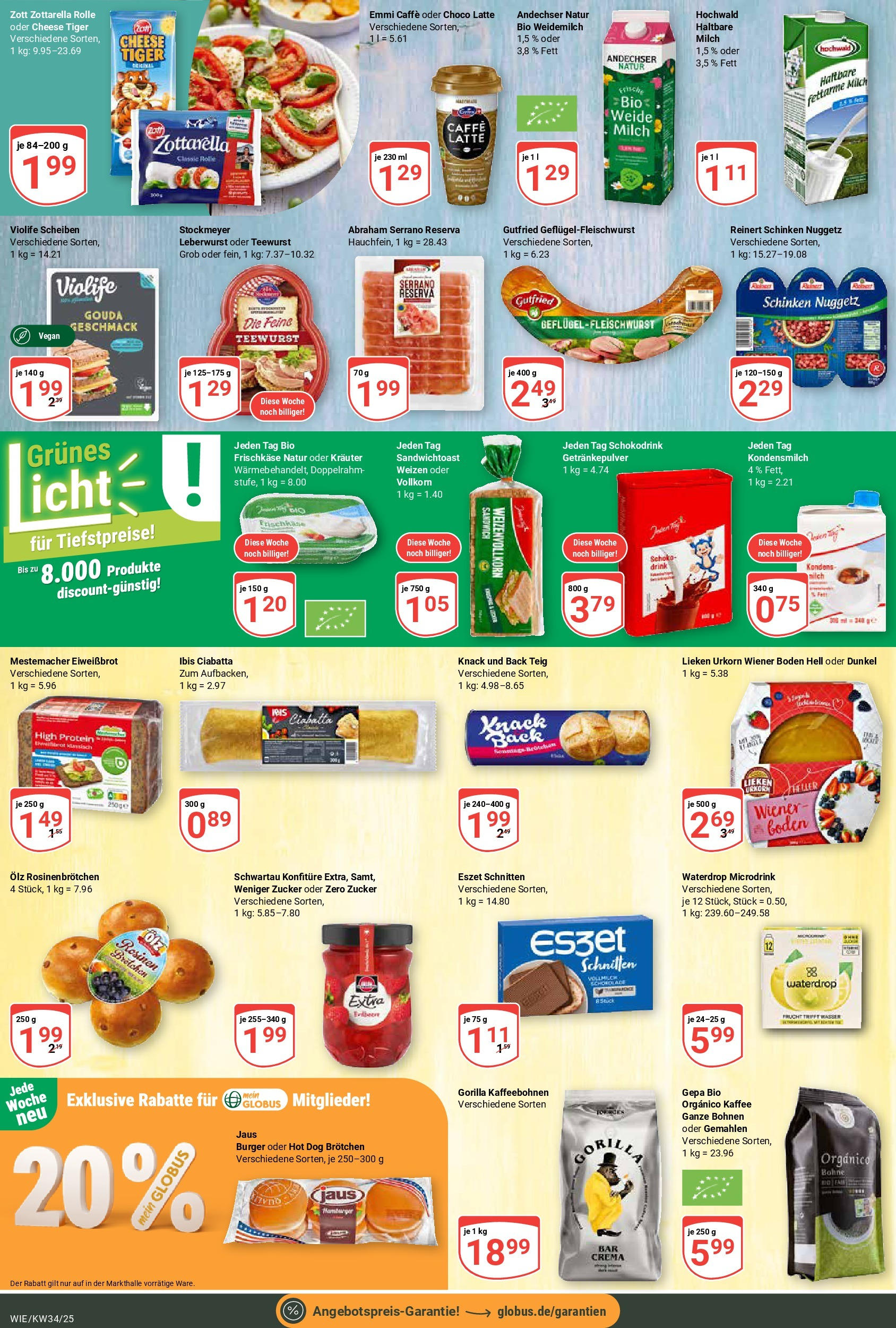 Globus prospekt Waghäusel (ab 17.08.2025) » Angebote ab Montag | Seite: 13 | Produkte: Milch, Schokolade, Burger, Zucker Globus prospekt Waghäusel (ab 17.08.2025) » Angebote online | Seite: 13 | Produkte: Milch, Schokolade, Burger, Zucker