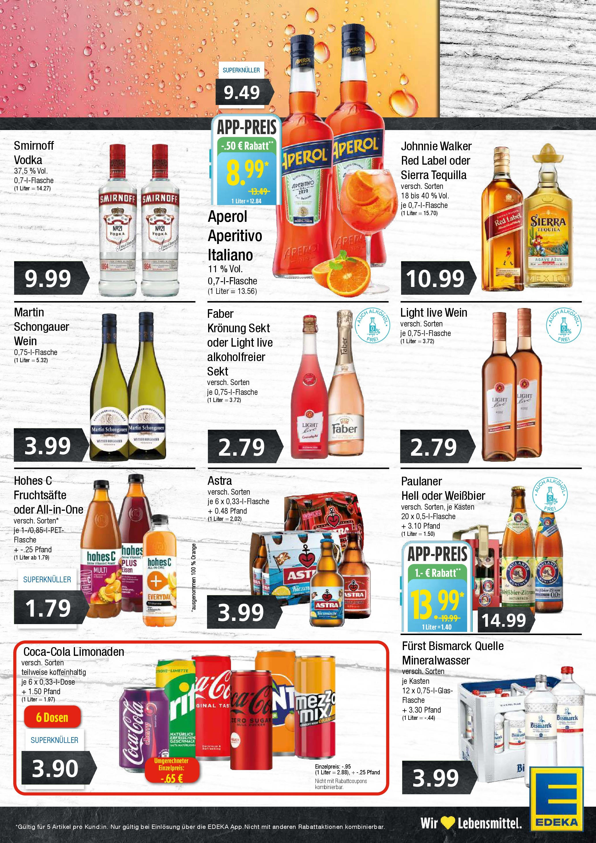 Edeka prospekt Wentorf	 (ab 17.08.2025) » Angebote Online | Seite: 7 | Produkte: Sekt, Astra, Smirnoff, Vodka