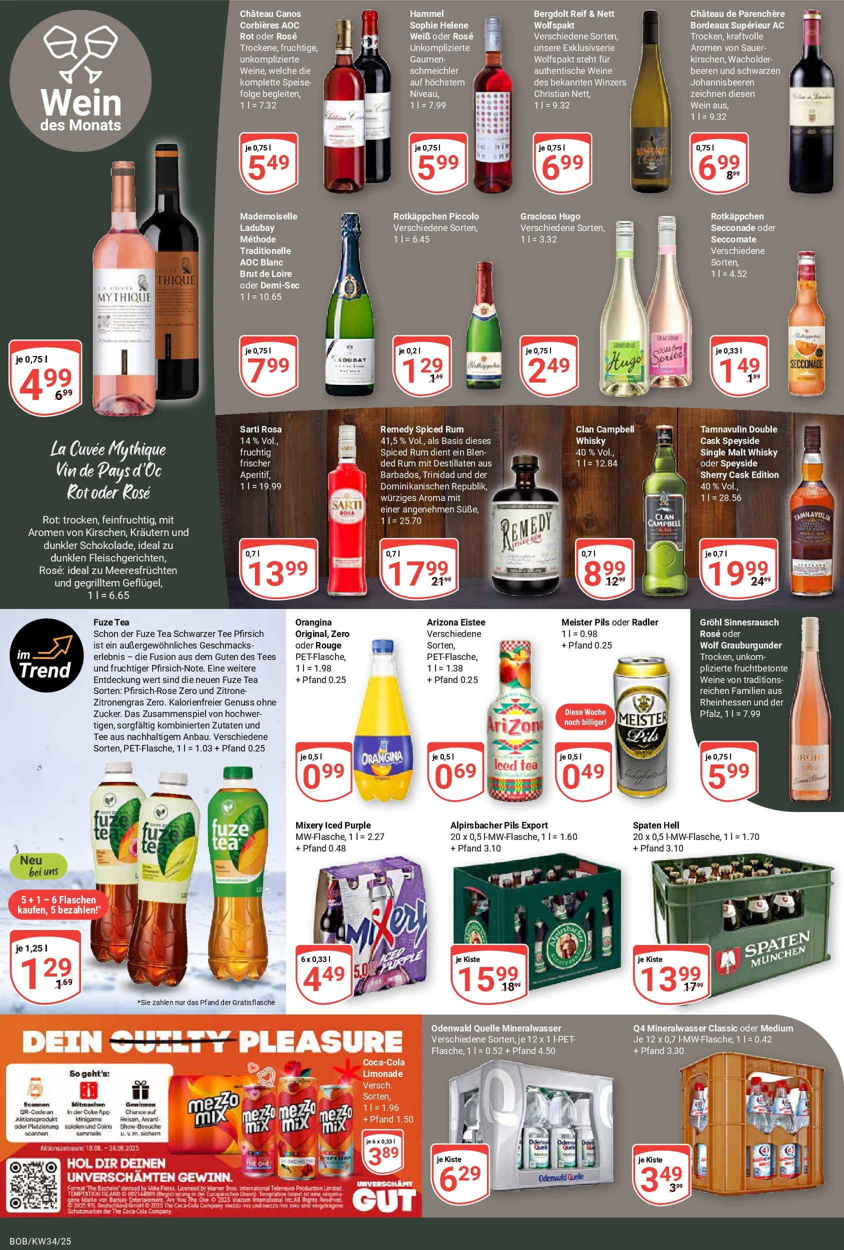 Globus prospekt Bobenheim-Roxheim	 (ab 17.08.2025) » Angebote online | Seite: 16 | Produkte: Whisky, Limonade, Mineralwasser, Tee