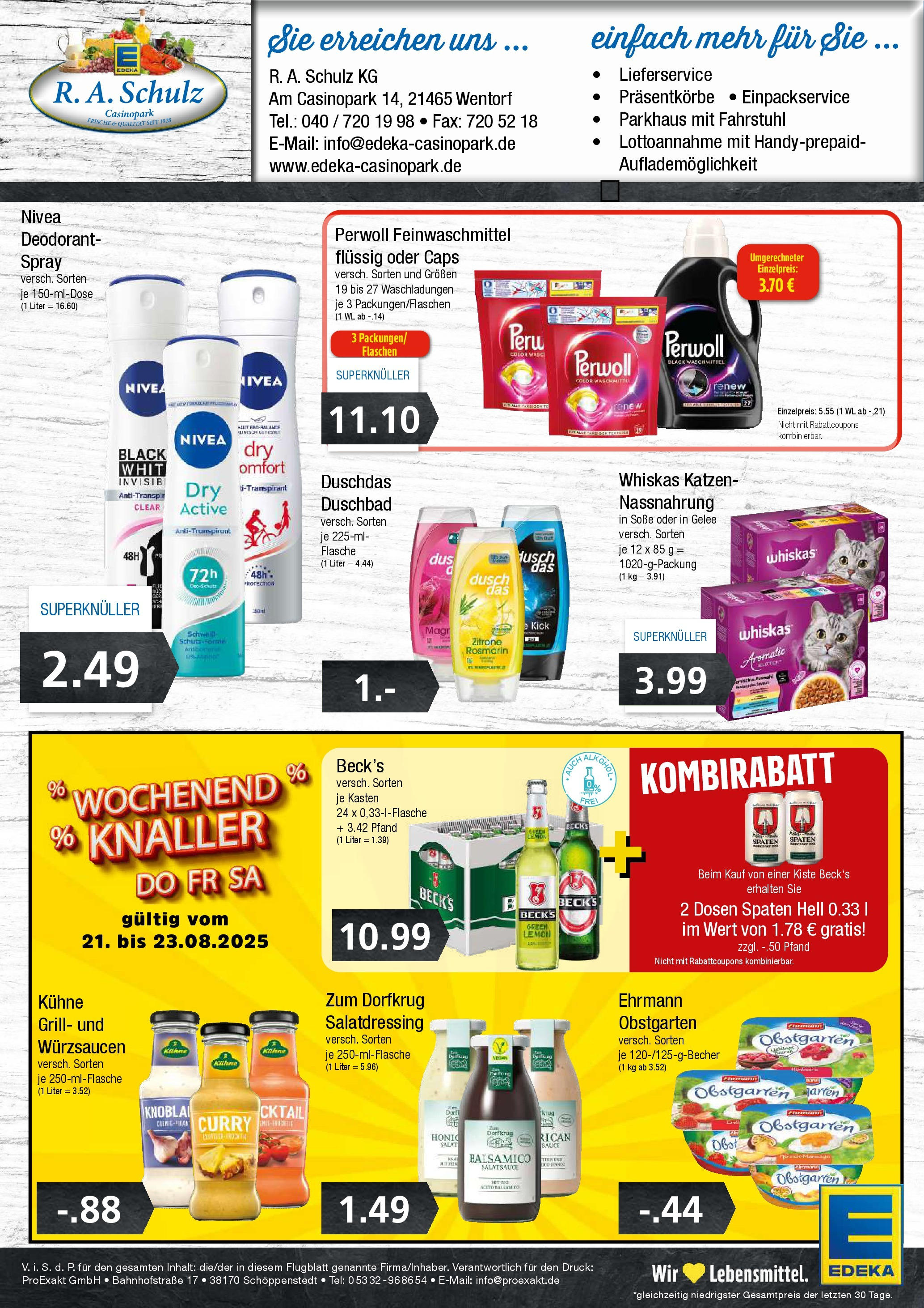 Edeka prospekt Wentorf	 (ab 17.08.2025) » Angebote Online | Seite: 8 | Produkte: Dressing, Duschdas, Zitrone, Shower Gel