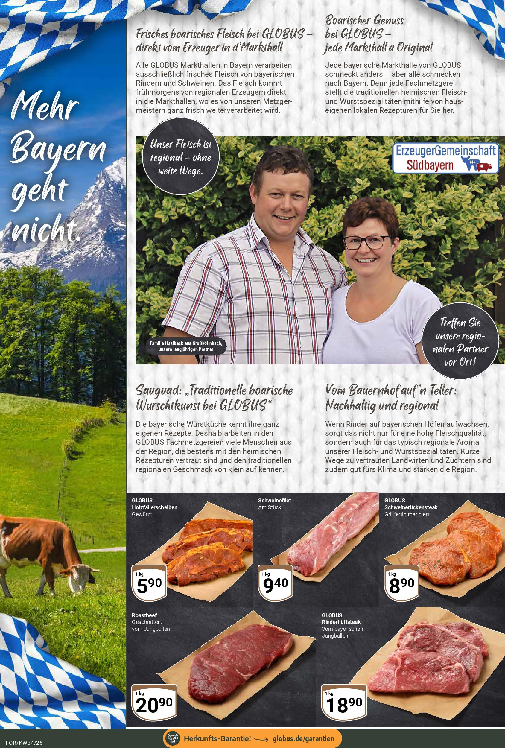 Globus prospekt Forchheim	 (ab 17.08.2025) » Angebote online | Seite: 7 | Produkte: Roastbeef, Schweinefilet, Fleisch