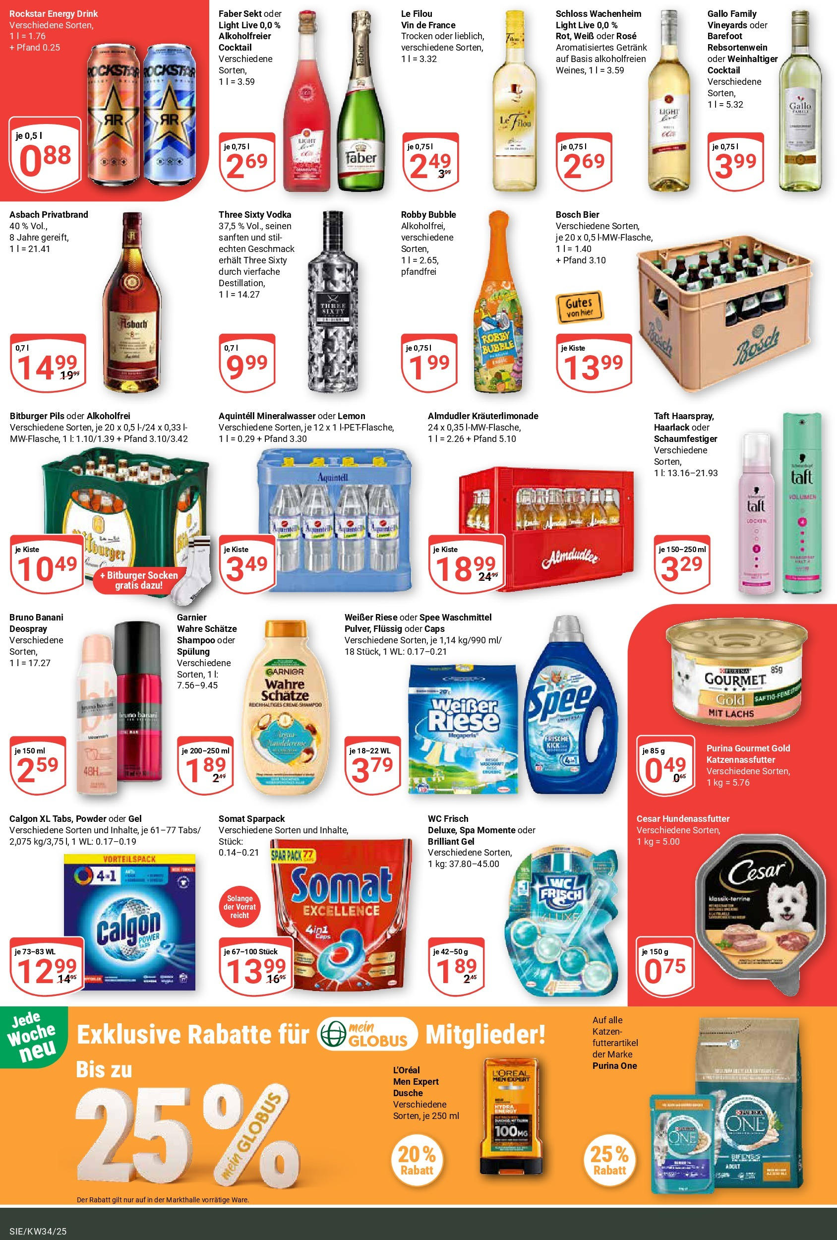 Globus prospekt Siegen	 (ab 17.08.2025) » Angebote online | Seite: 8 | Produkte: Le filou, Spee, Waschmittel, Deospray