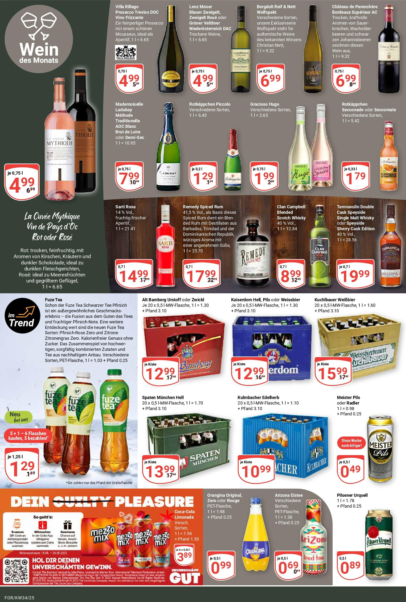 Globus prospekt Forchheim	 (ab 17.08.2025) » Angebote online | Seite: 14 | Produkte: Pils, Limonade, Pfirsich, Wein