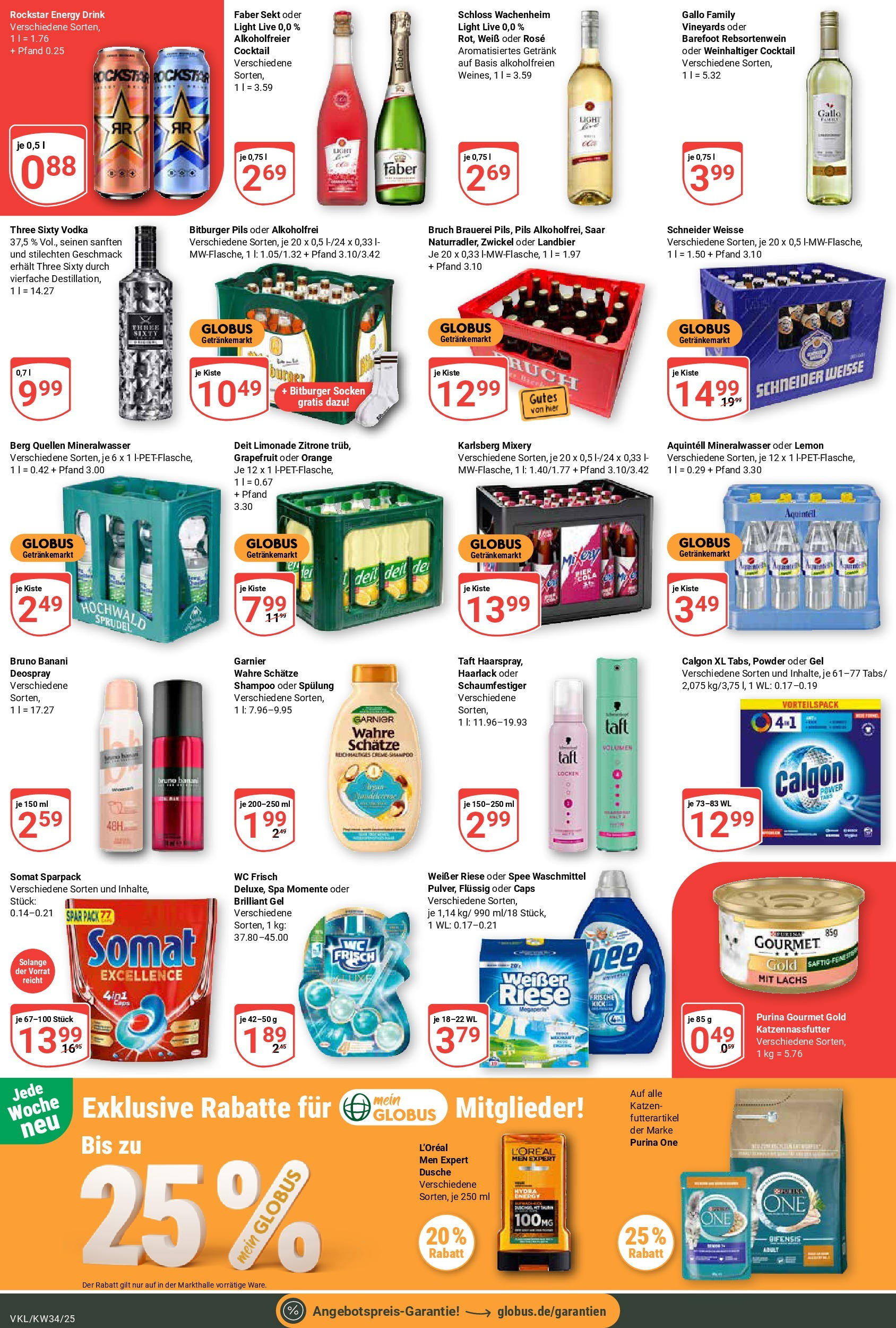 Globus prospekt Völklingen	 (ab 17.08.2025) » Angebote online | Seite: 5 | Produkte: Rockstar energy, Shampoo, Mineralwasser, Spee